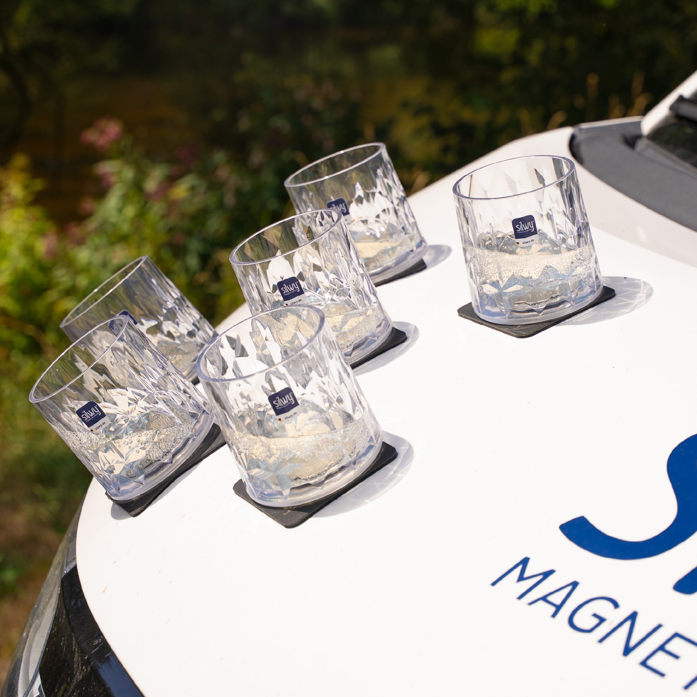 Verres en plastique aimantés TUMBLER TRANSPARENT