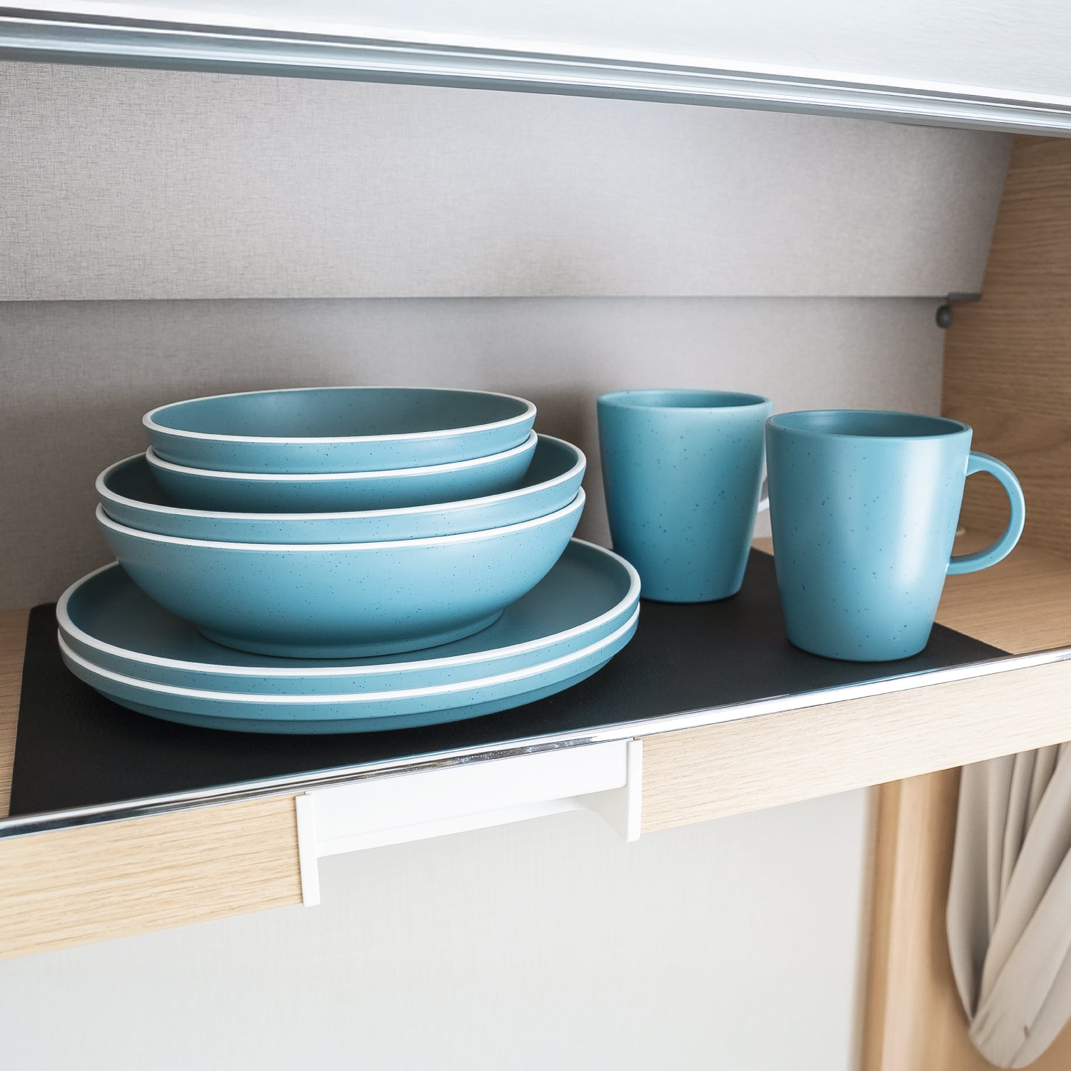 Magnet-Kunststoff-Geschirrset DOLOMIT BLUE