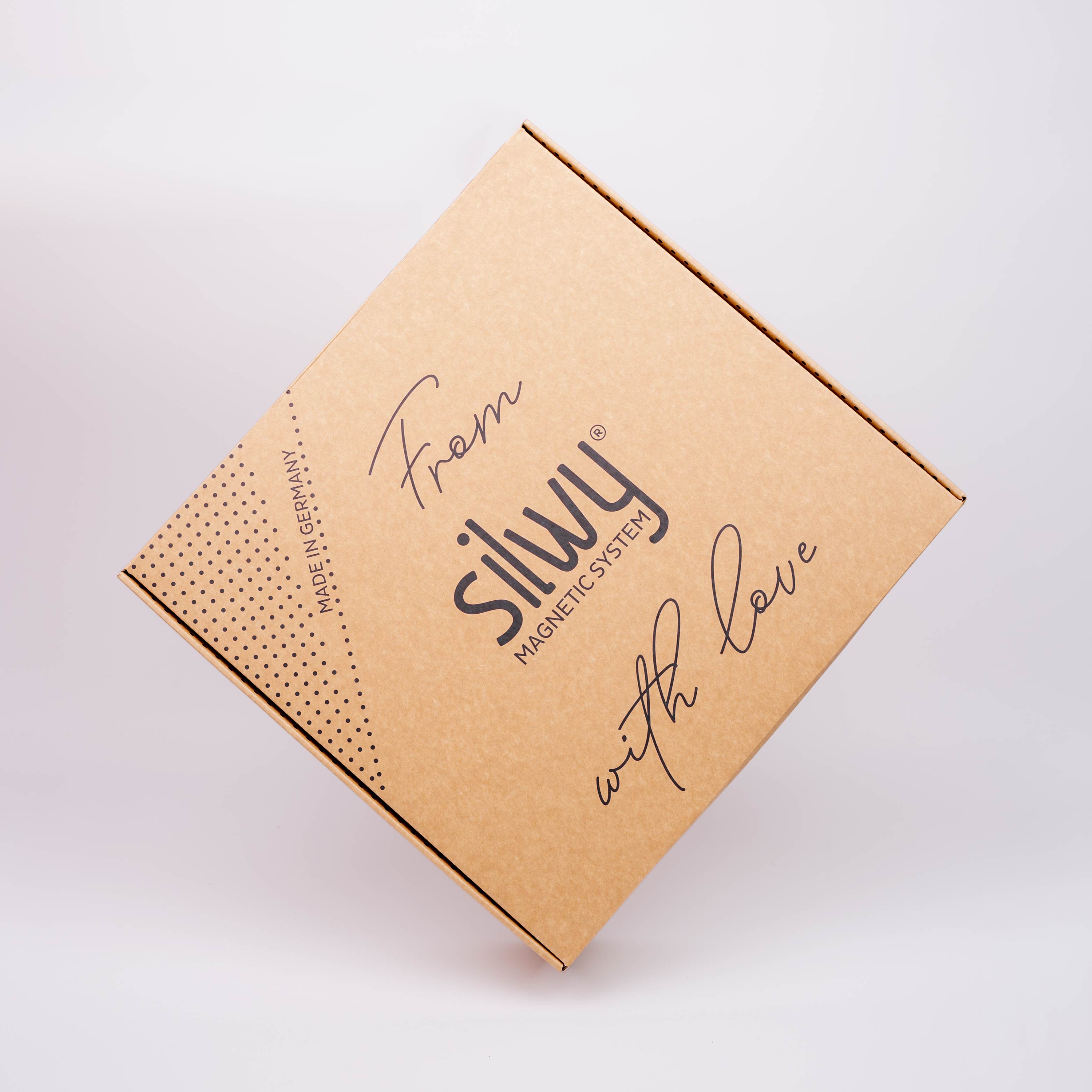 Geschenkbox Verpackung - From silwy Magnetic System with love