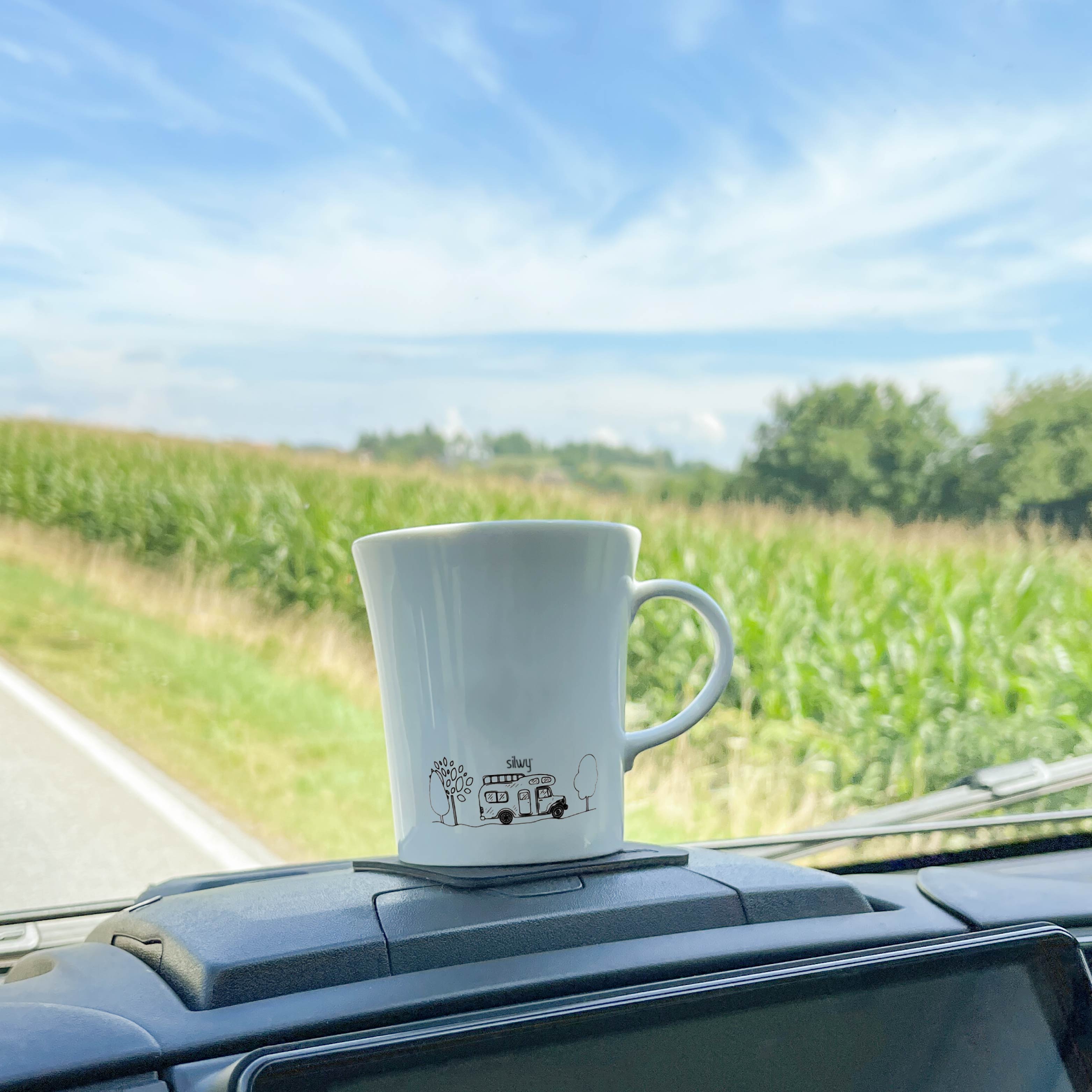 Tasses magnétiques en porcelaine CAMPING