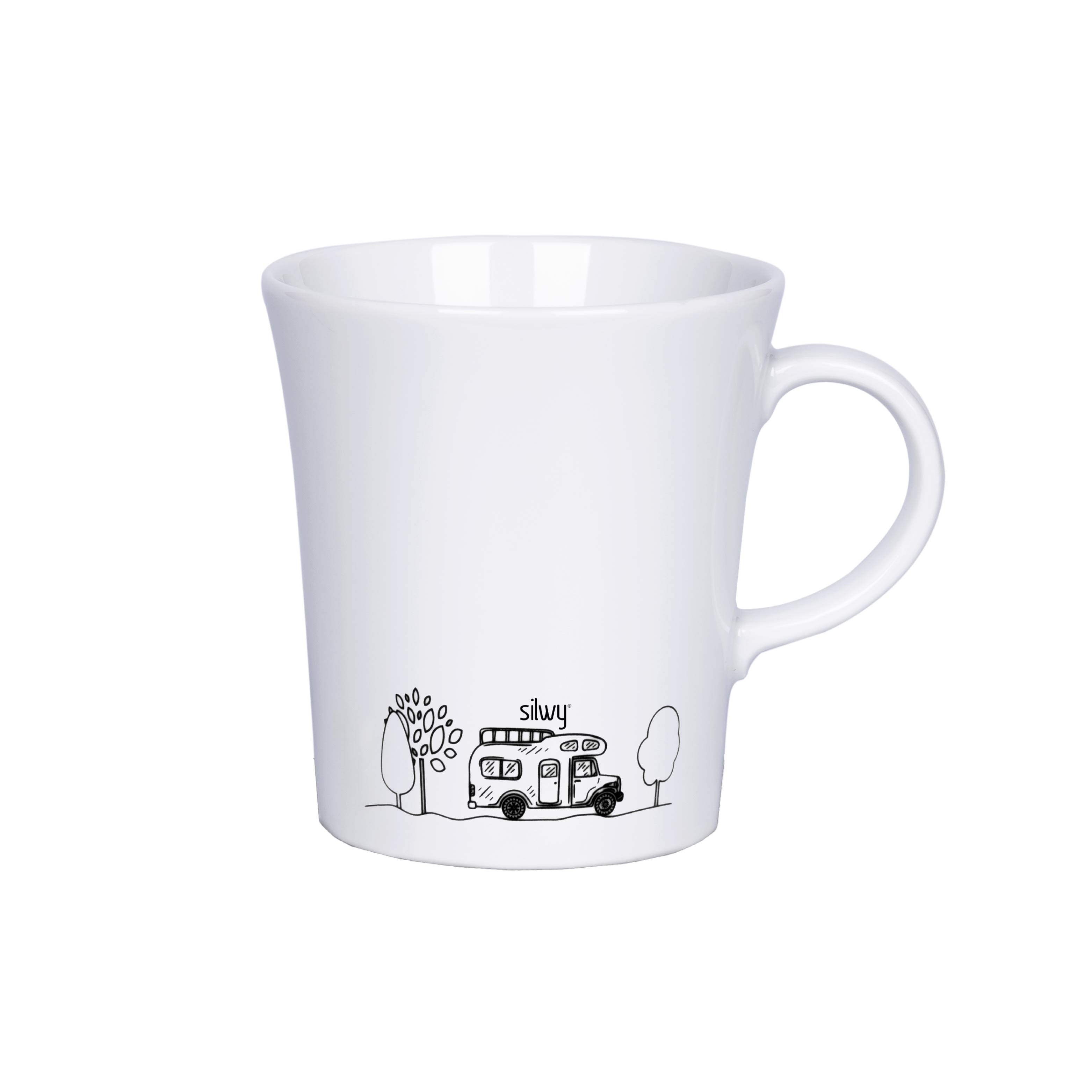 Magnetic porcelain mug CAMPING without pad
