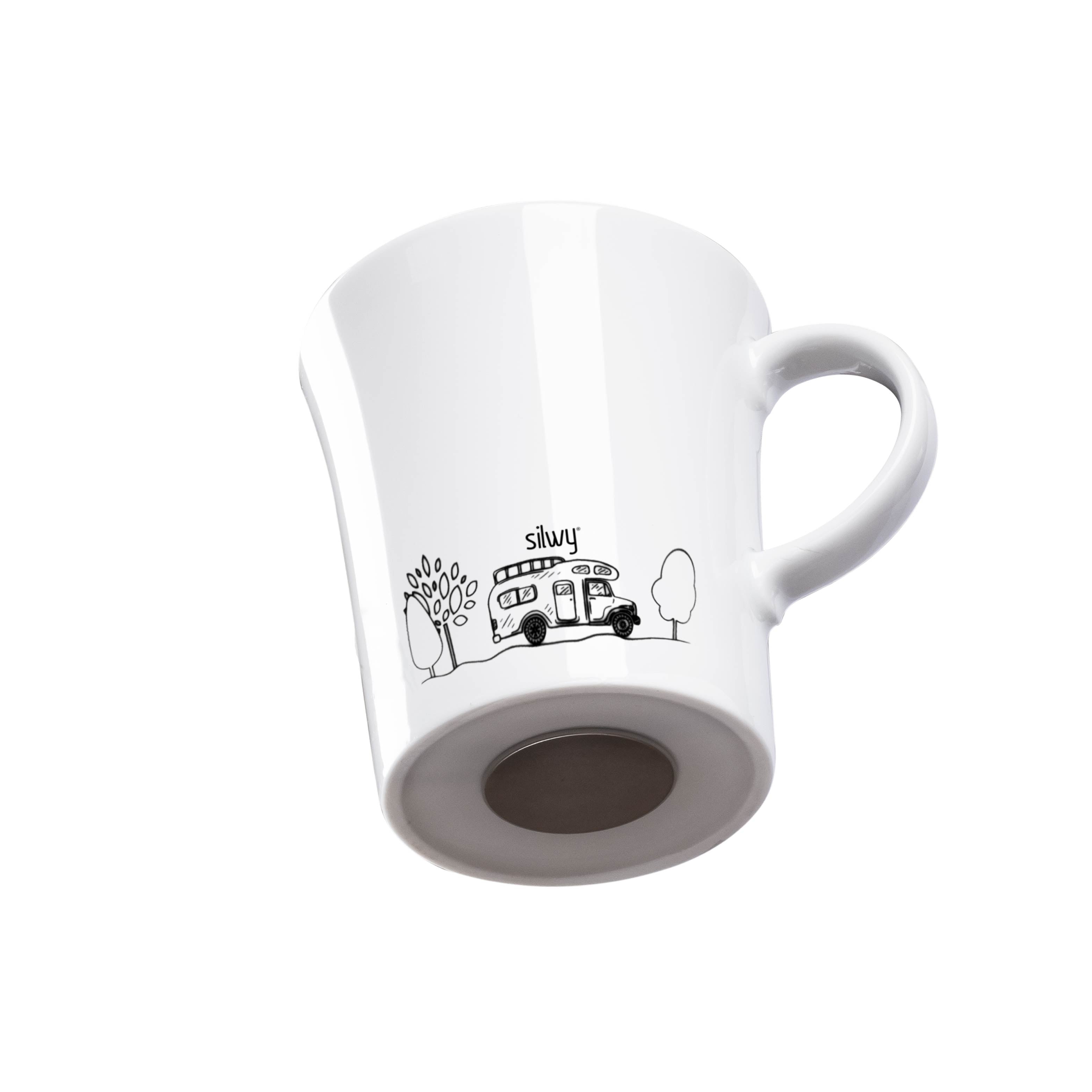 Magnetic porcelain mug CAMPING without pad