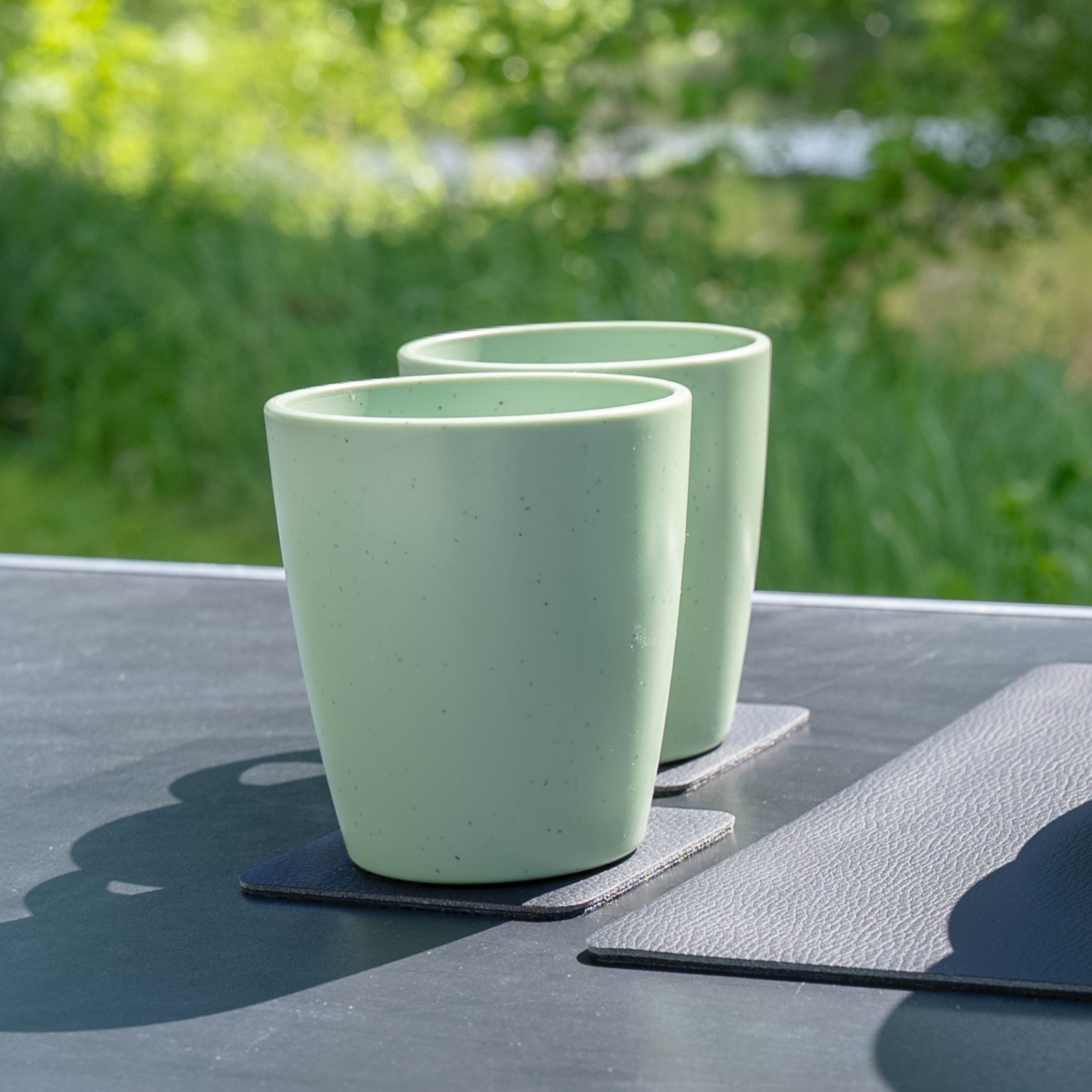 Magnet-Kunststofftassen DOLOMIT GREEN