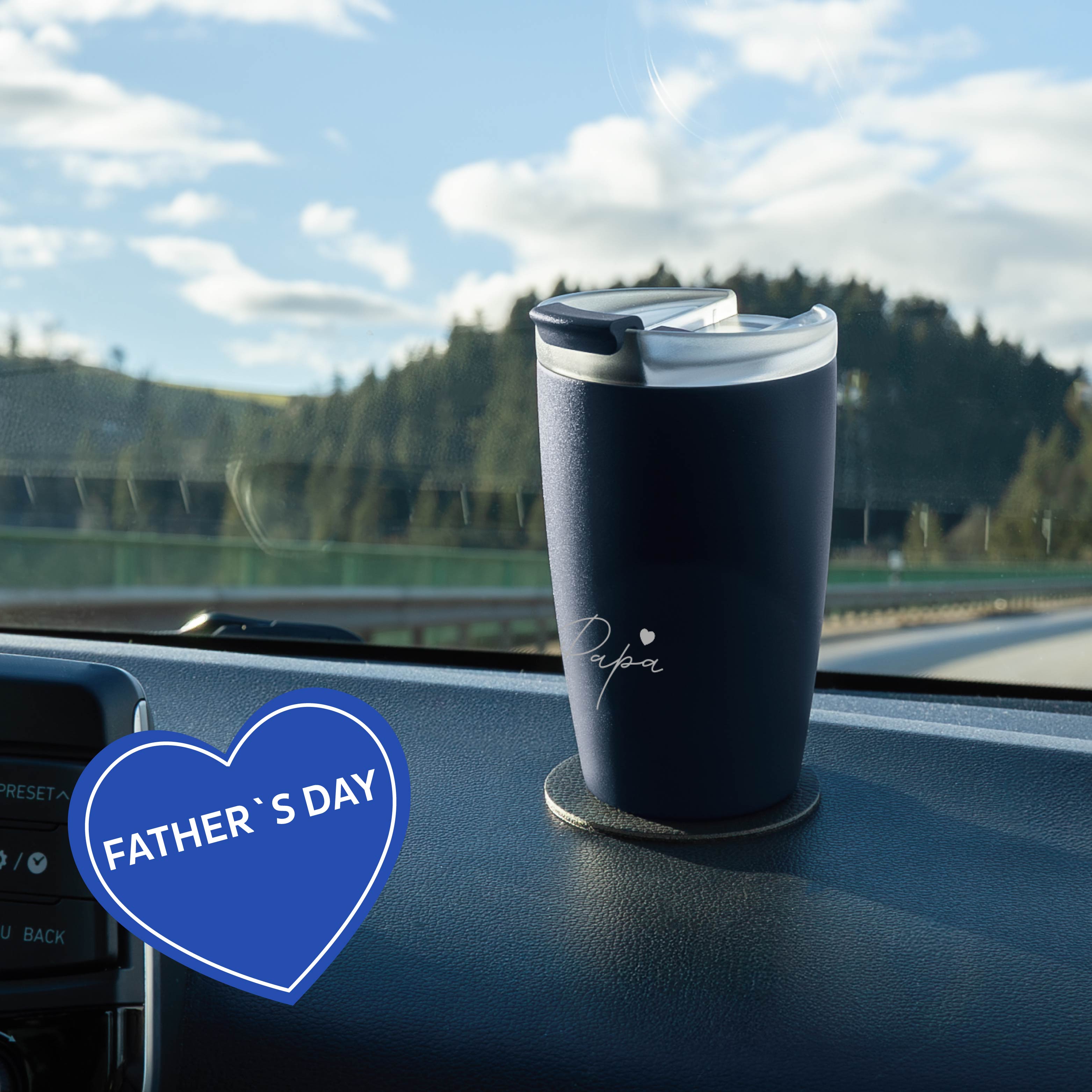 Magnet-Thermobecher MIDNIGHT "PAPA"
