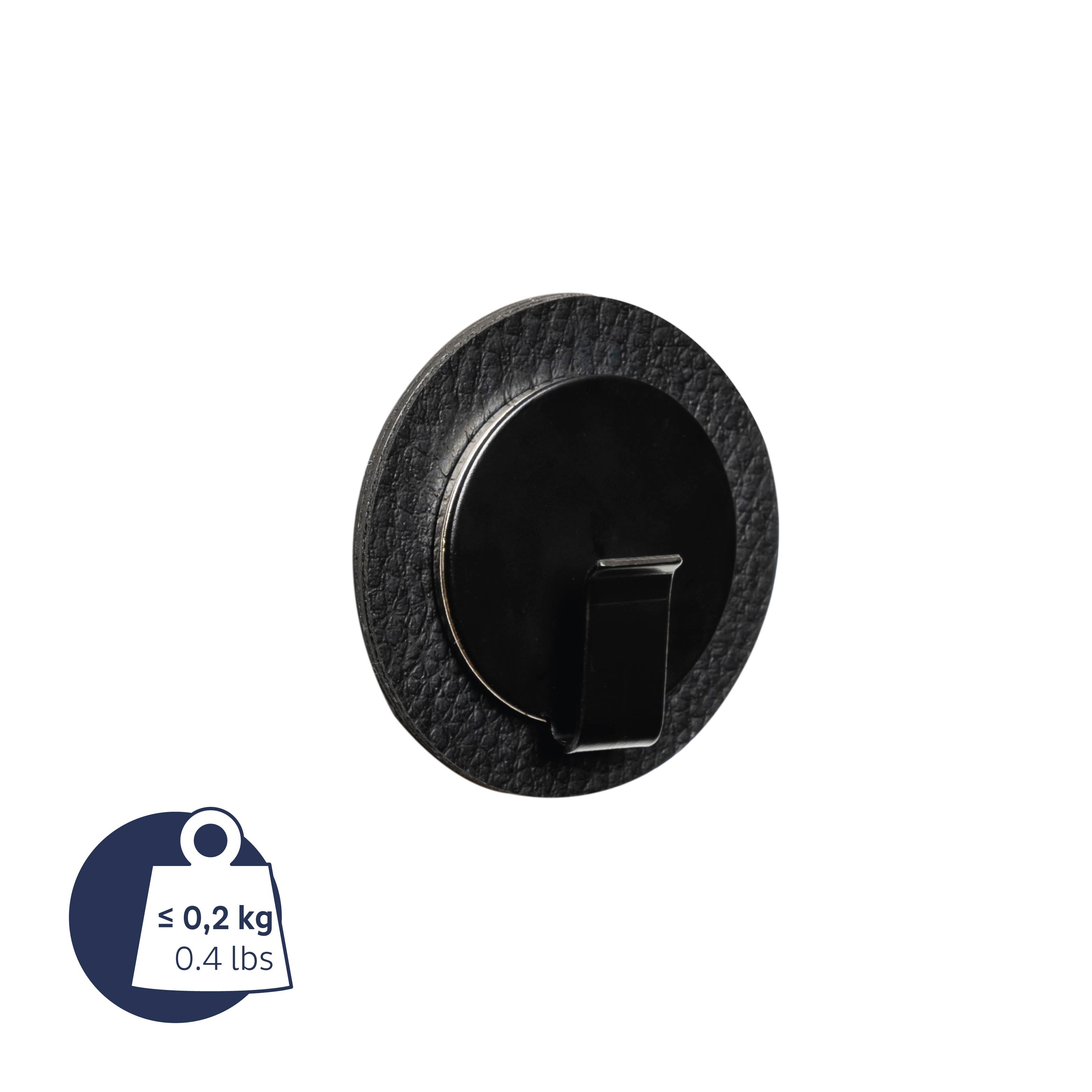 Magnetic hook CLEVER BLACK incl. Pad BLACK
