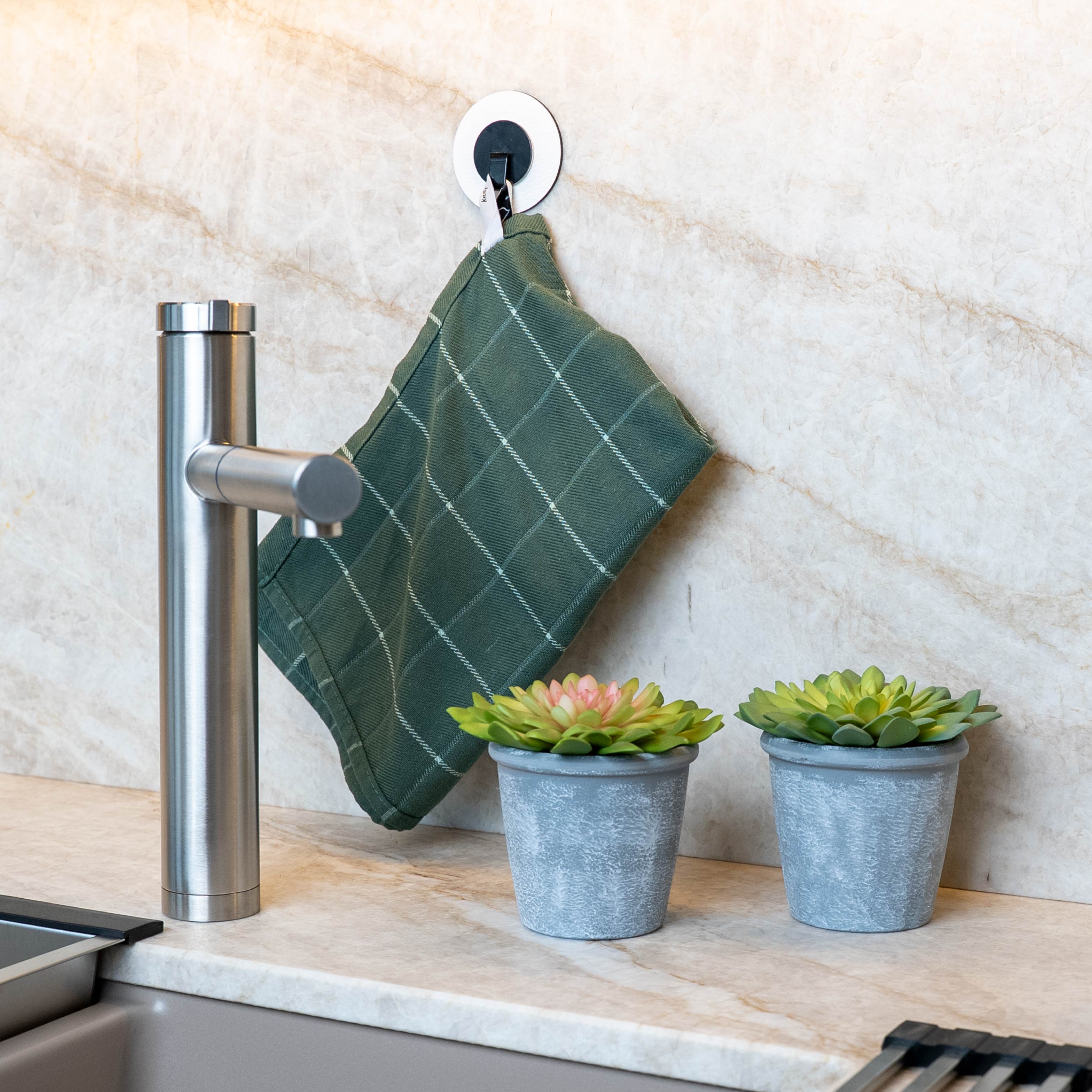 Magnetic hook CLEVER BLACK incl. Pad WHITE