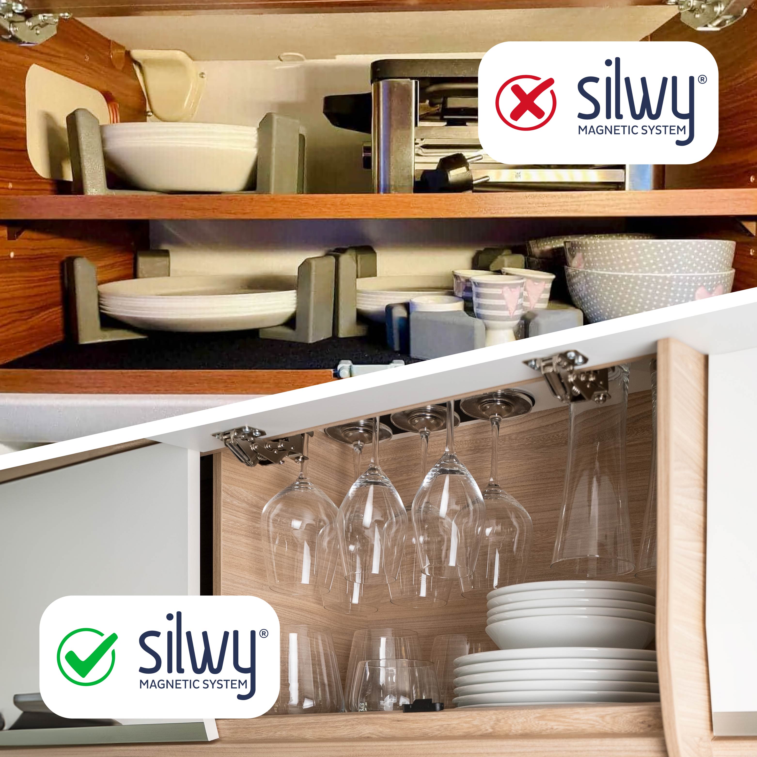 Verres à whisky en cristal magnétique DIAMOND