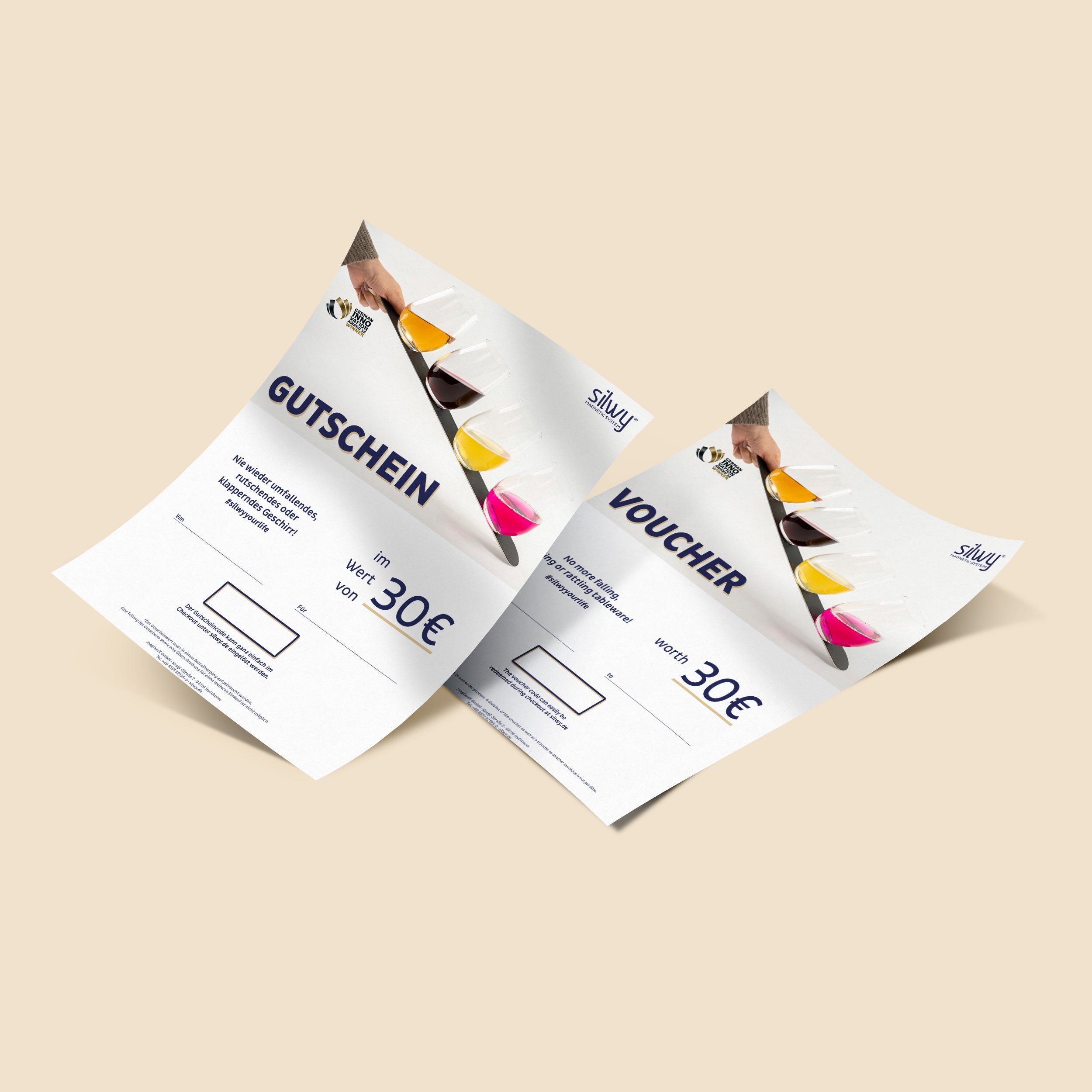 two 30 Euro vouchers