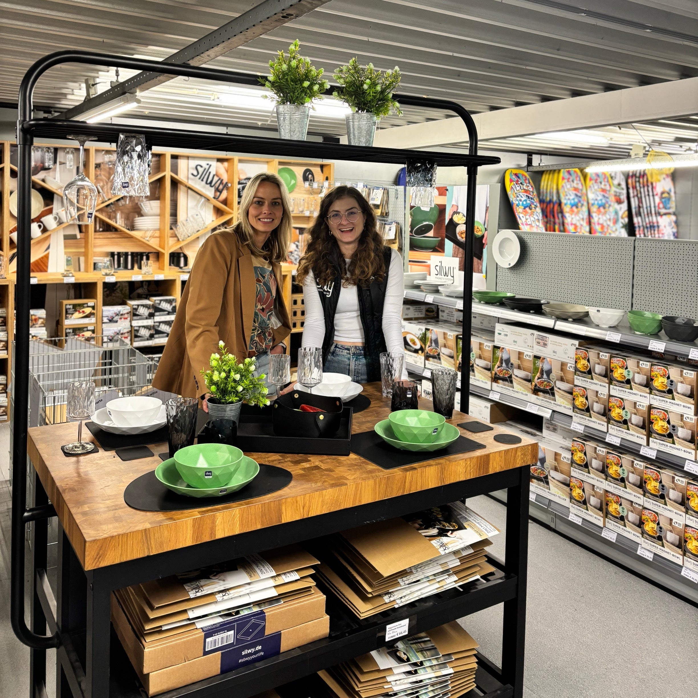 Picture of two people from a silwy retailer