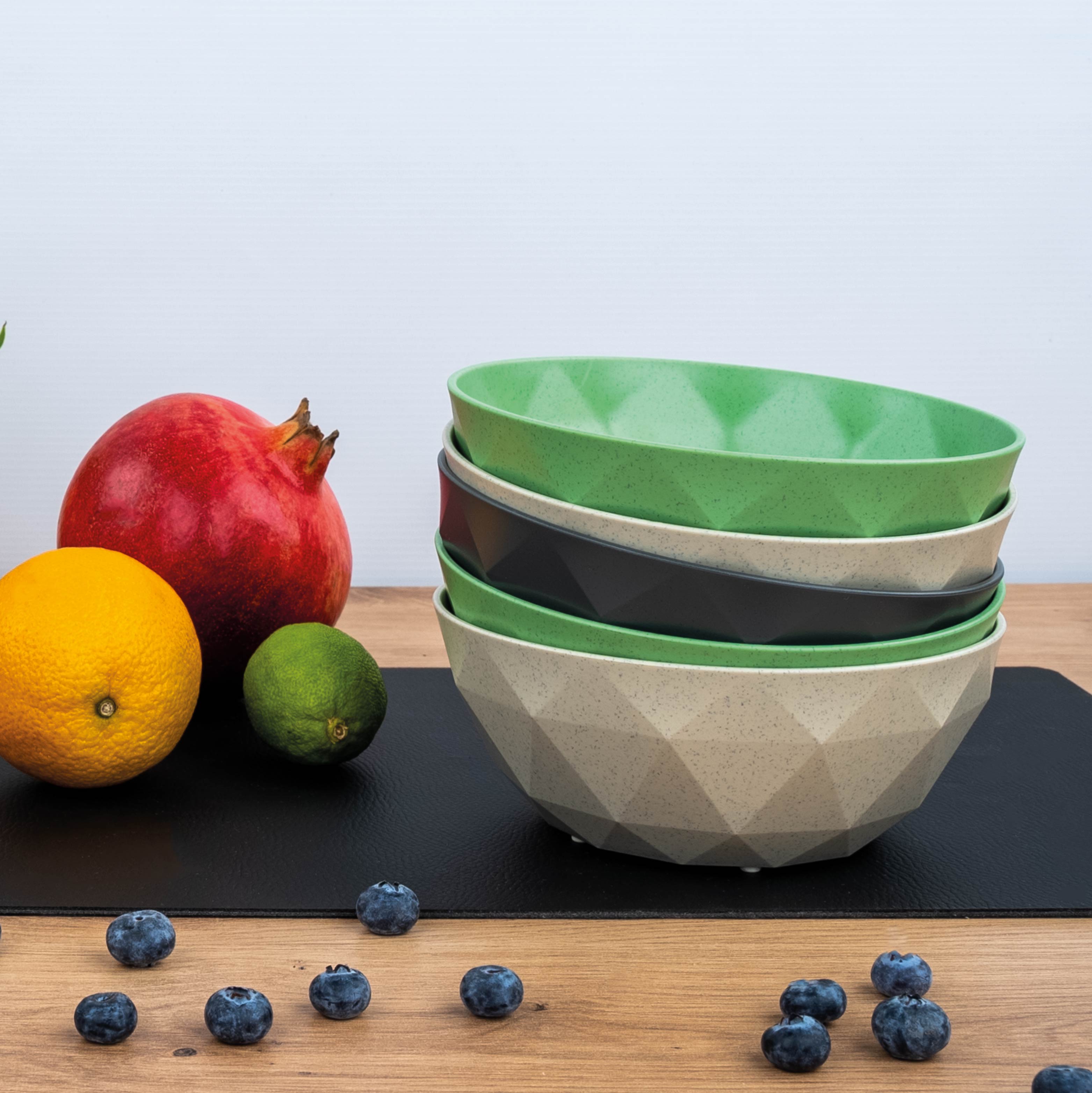 Magnetic Bowls hold each other in place and are held in place at the bottom by Metal nano gel mat
