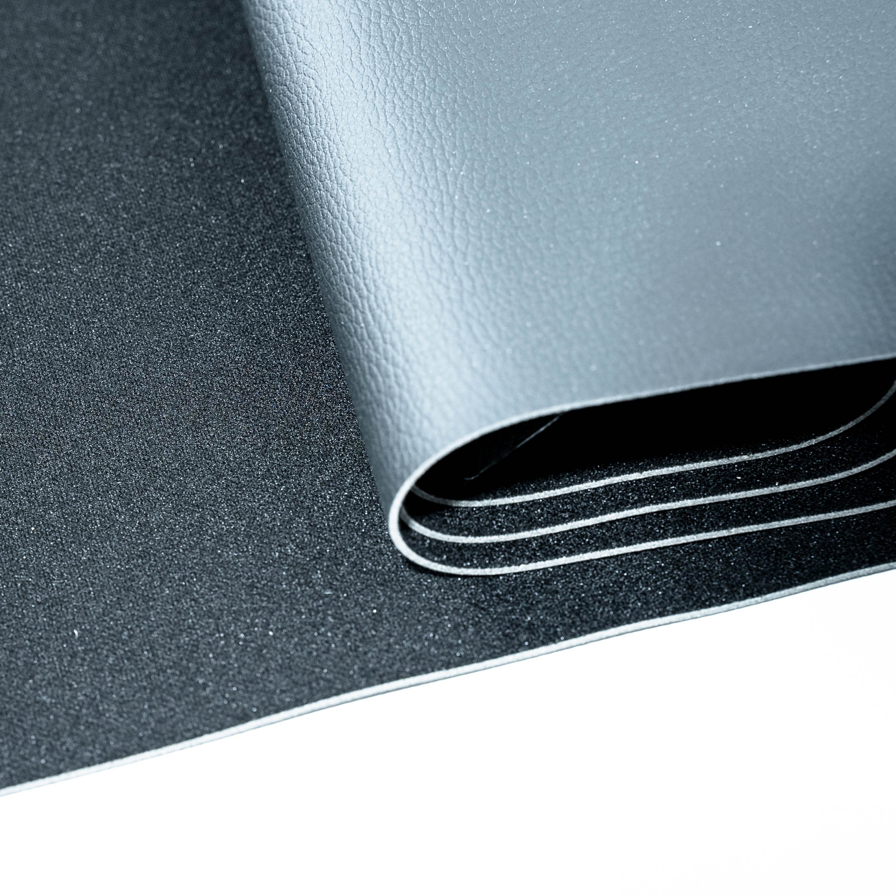 Metal mat black rolled up
