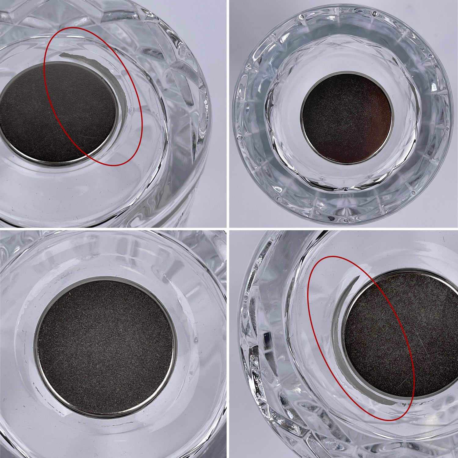 Defects in the material of second choice product