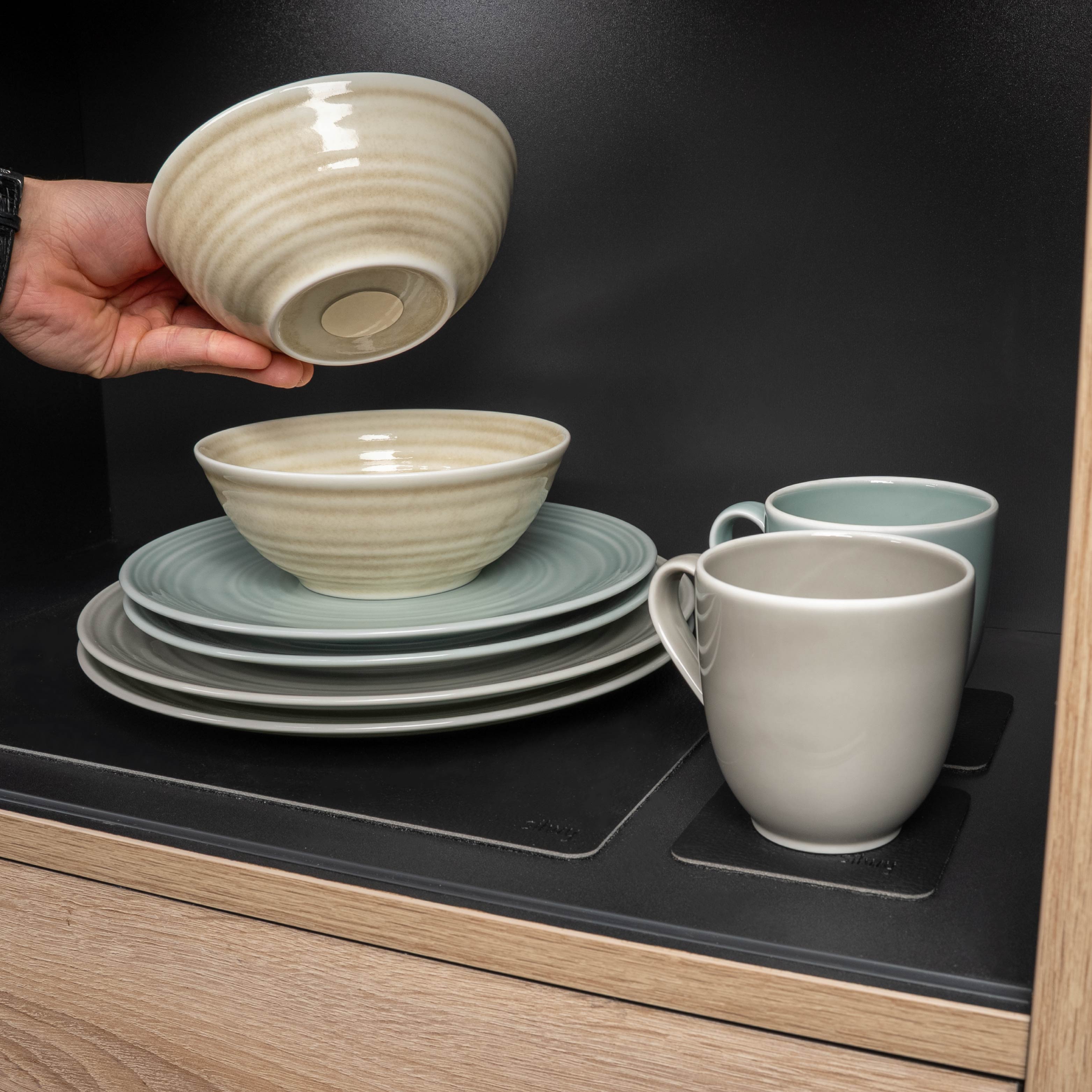 Magnetic porcelain set mix n match cabinet