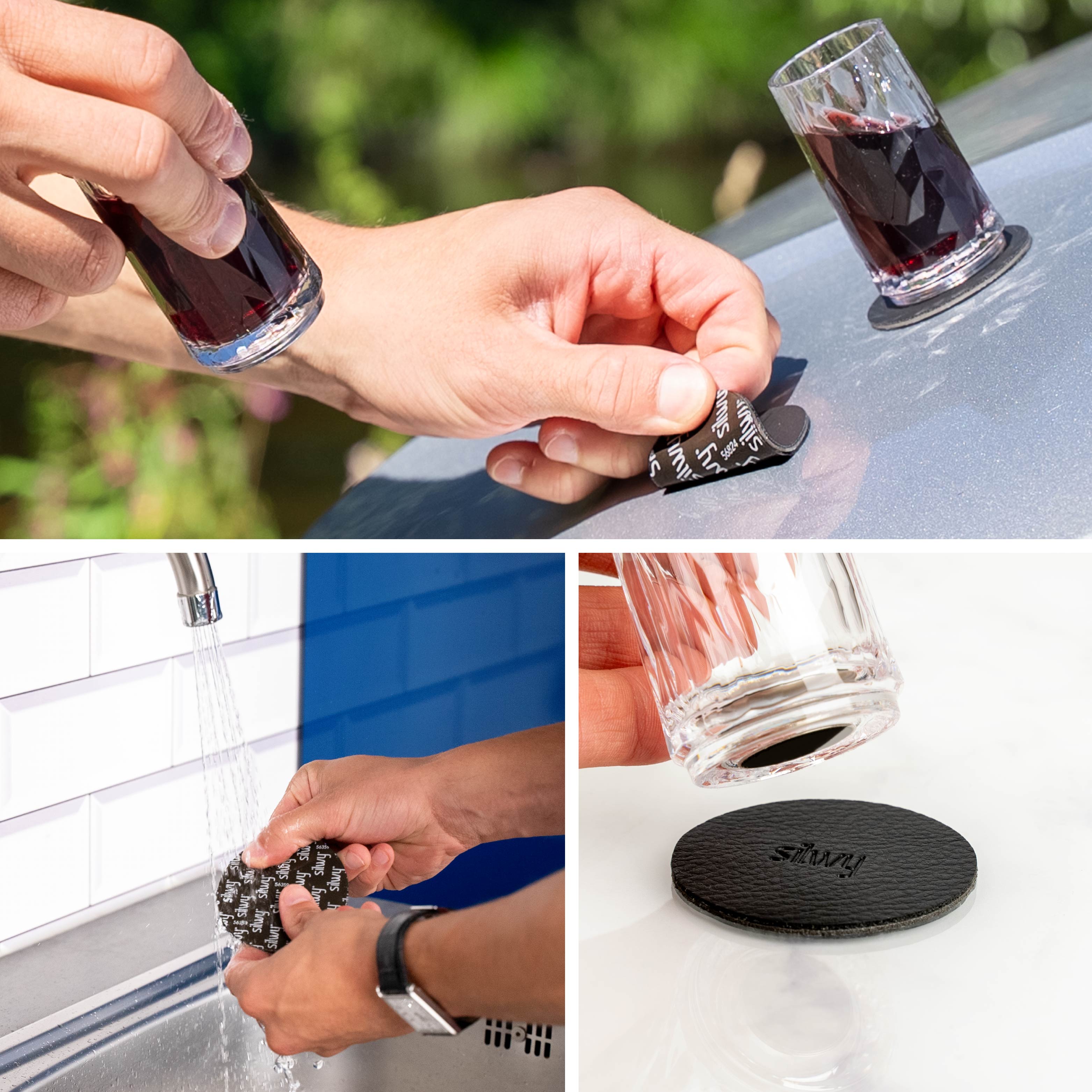 The round Metal nano gel pads can be removed at any time without leaving any residue and washed off with clear water