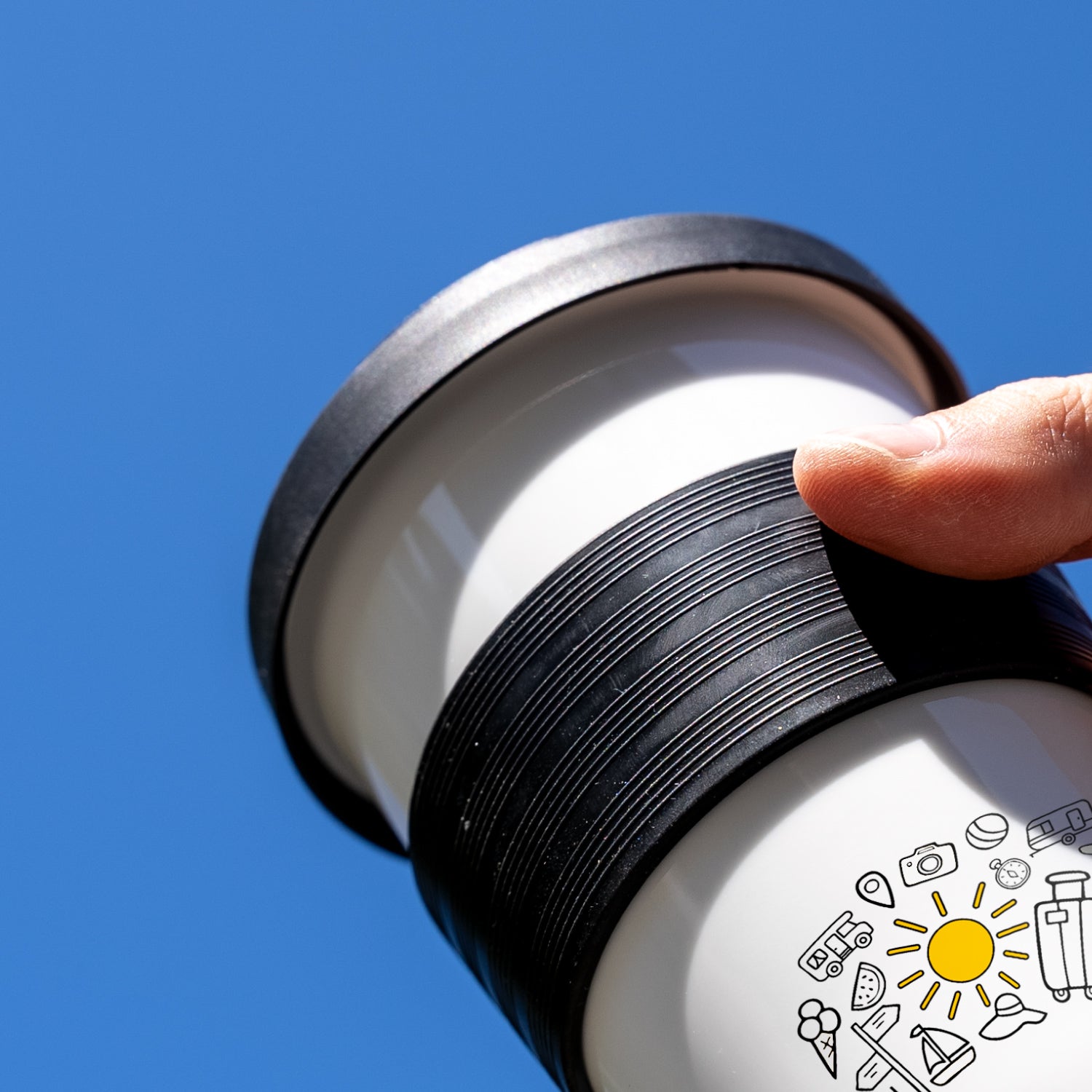 Magnetic porcelain TO-GO-CUP SUMMER
