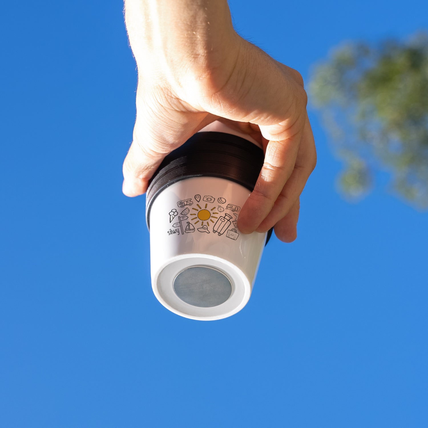 Magnetic porcelain TO-GO-CUP SUMMER
