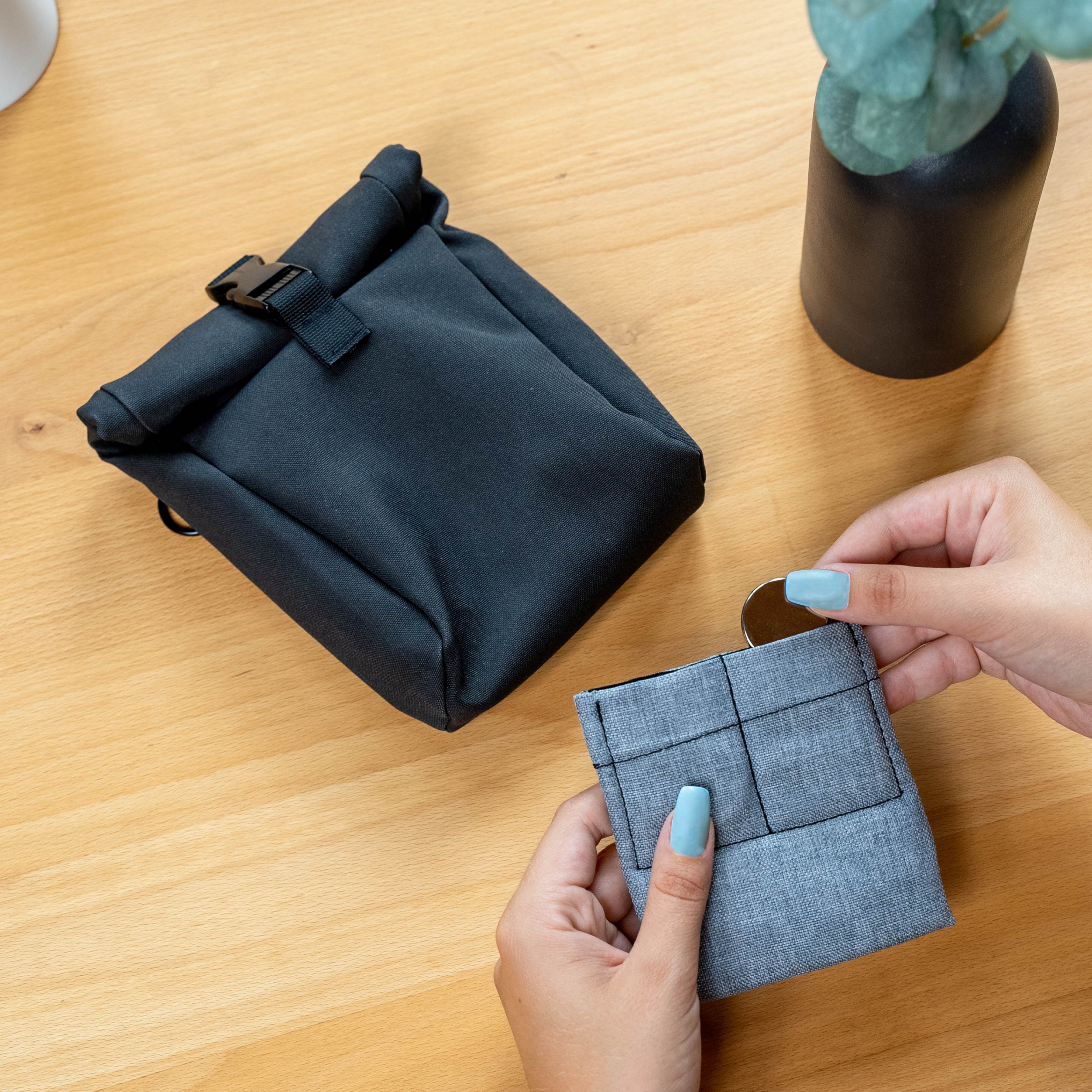 Magnets can be removed from the inside pocket for washing