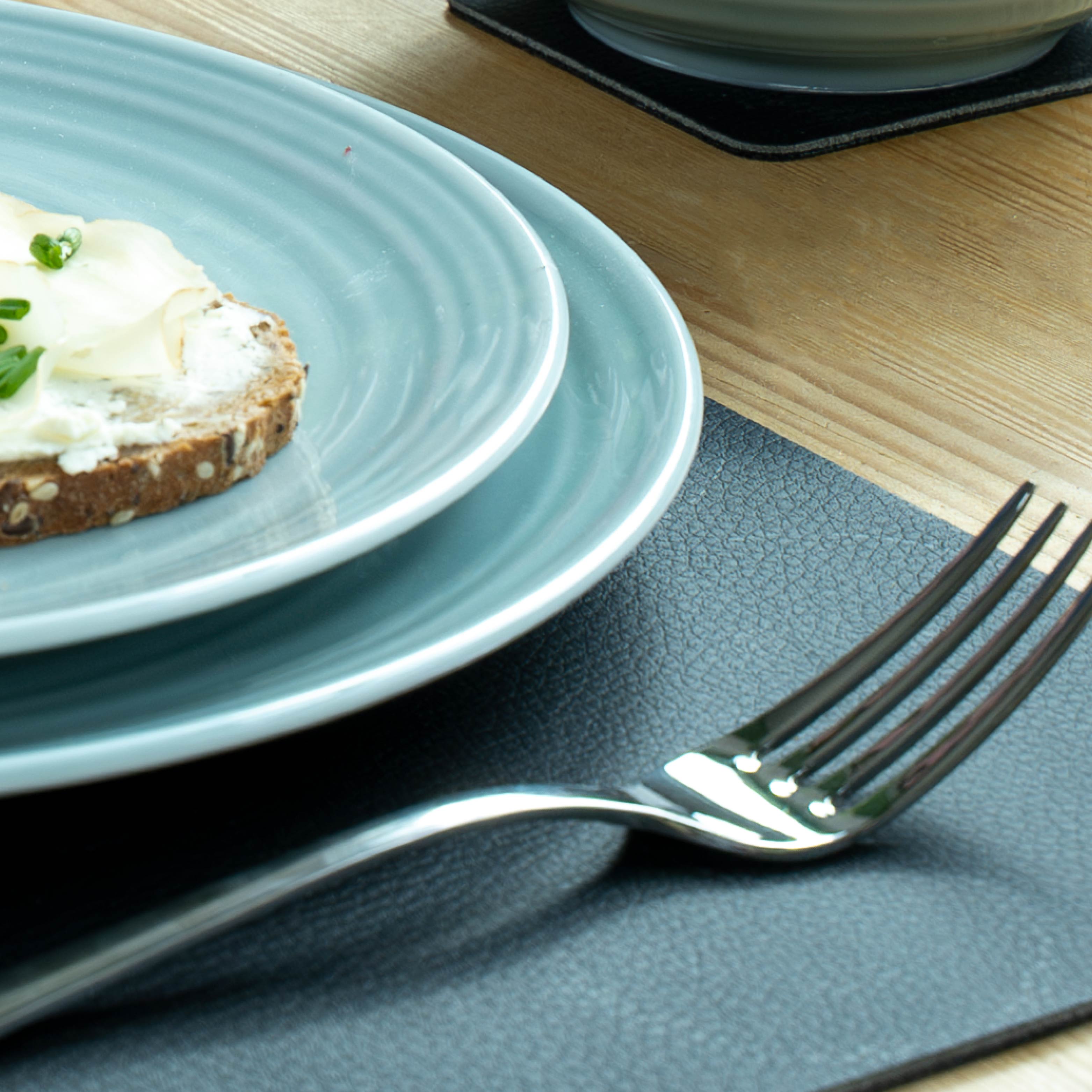 Plates porcelain plates-23cm cyan Kitchen table