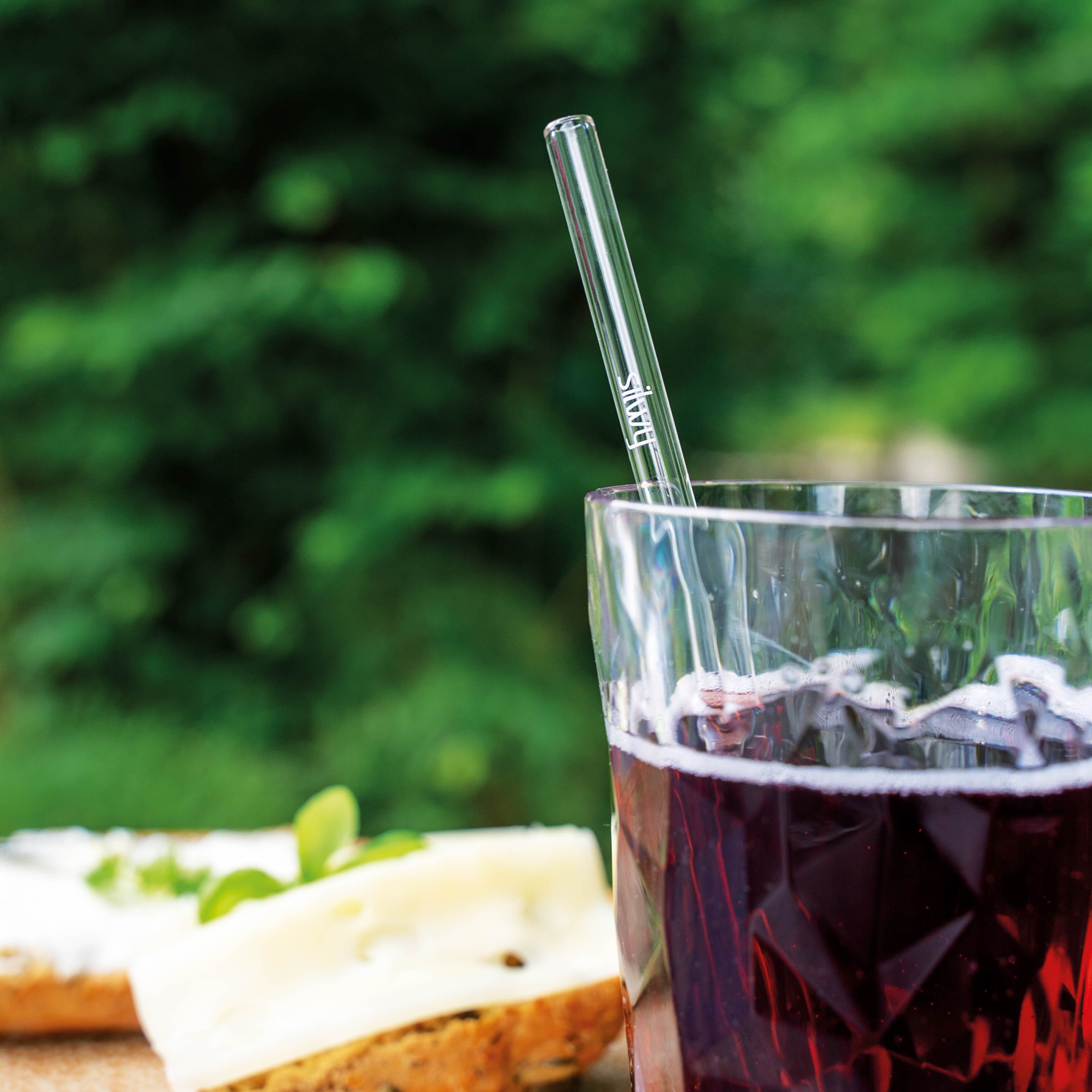 Straw in drink