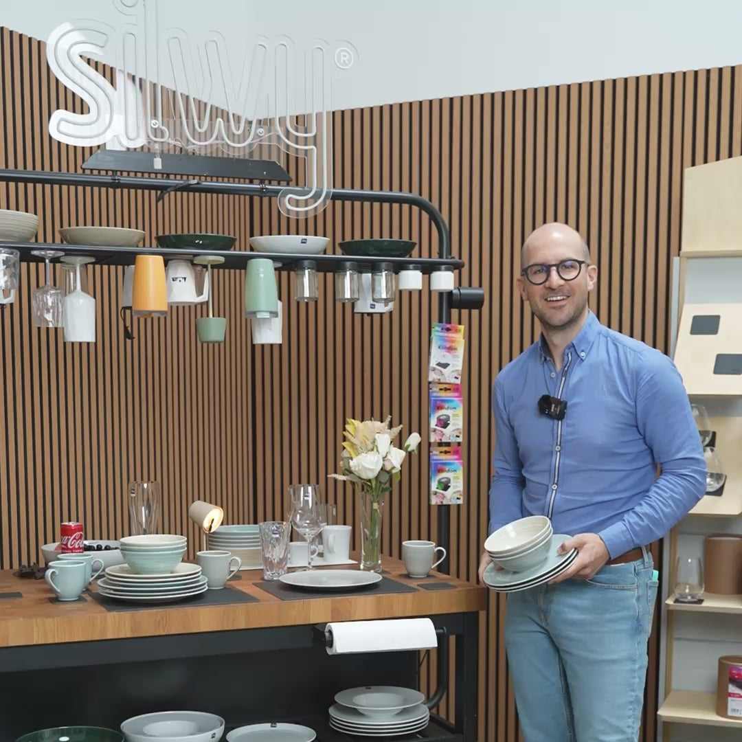 Video about the porcelain tableware