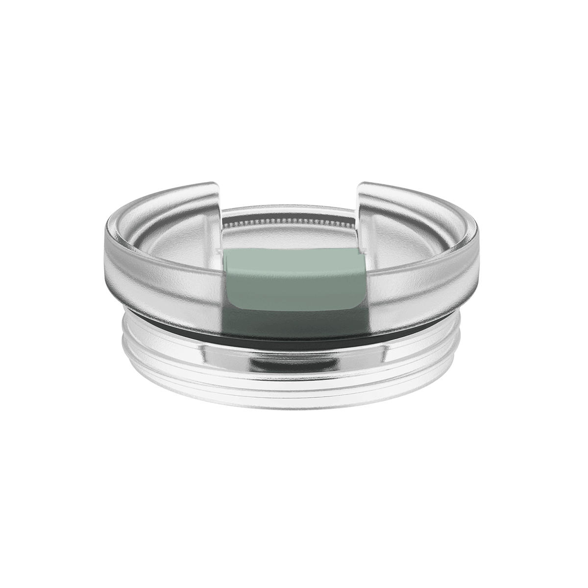 Free-standing lid thermo mug in the color SAGE