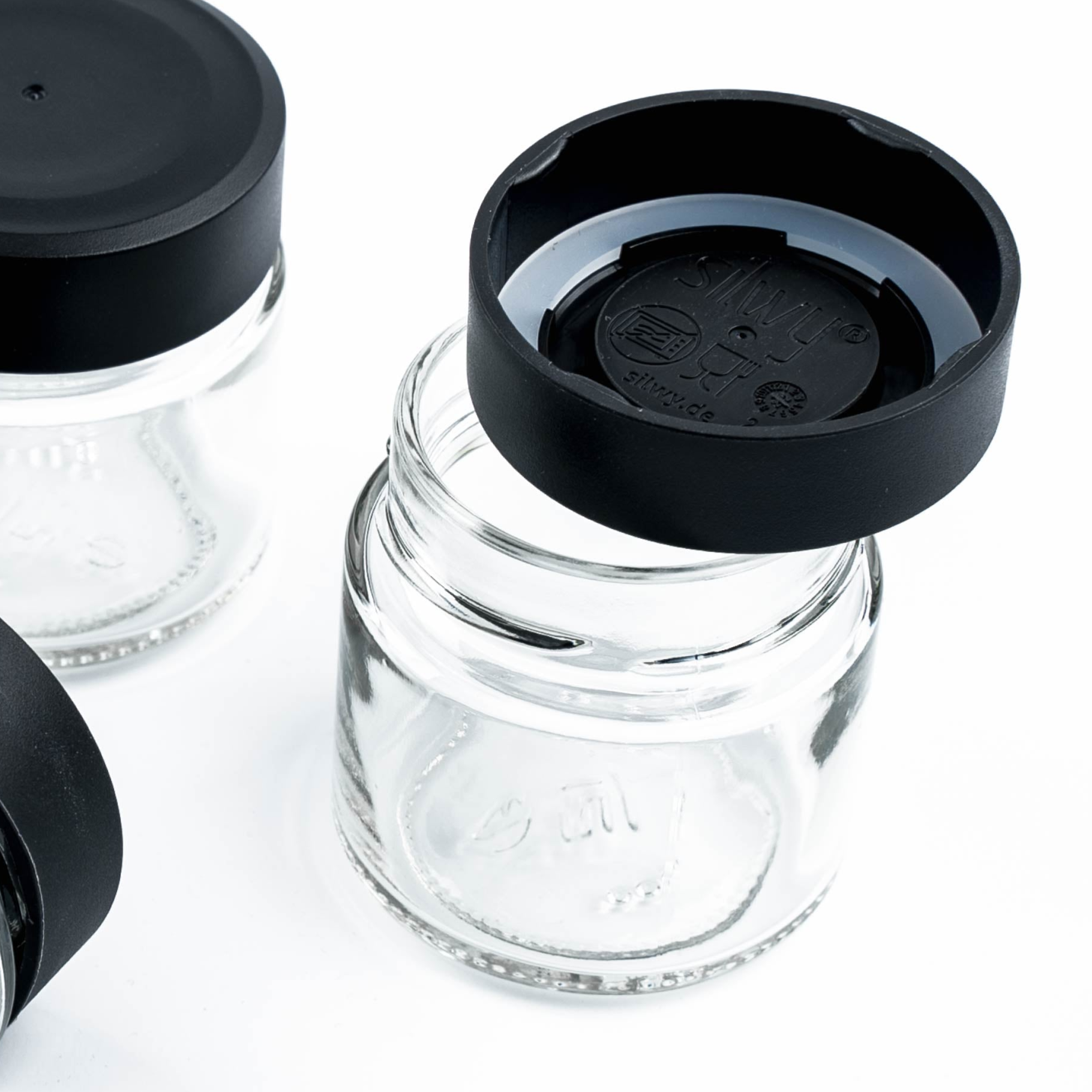 Magnetic delicatessen jar CLASSY 125 ml without ledge