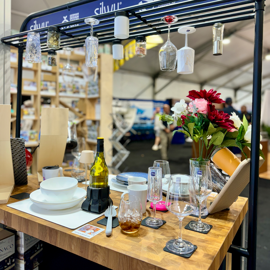 Detalle del stand ferial de silwy en ee.uu.