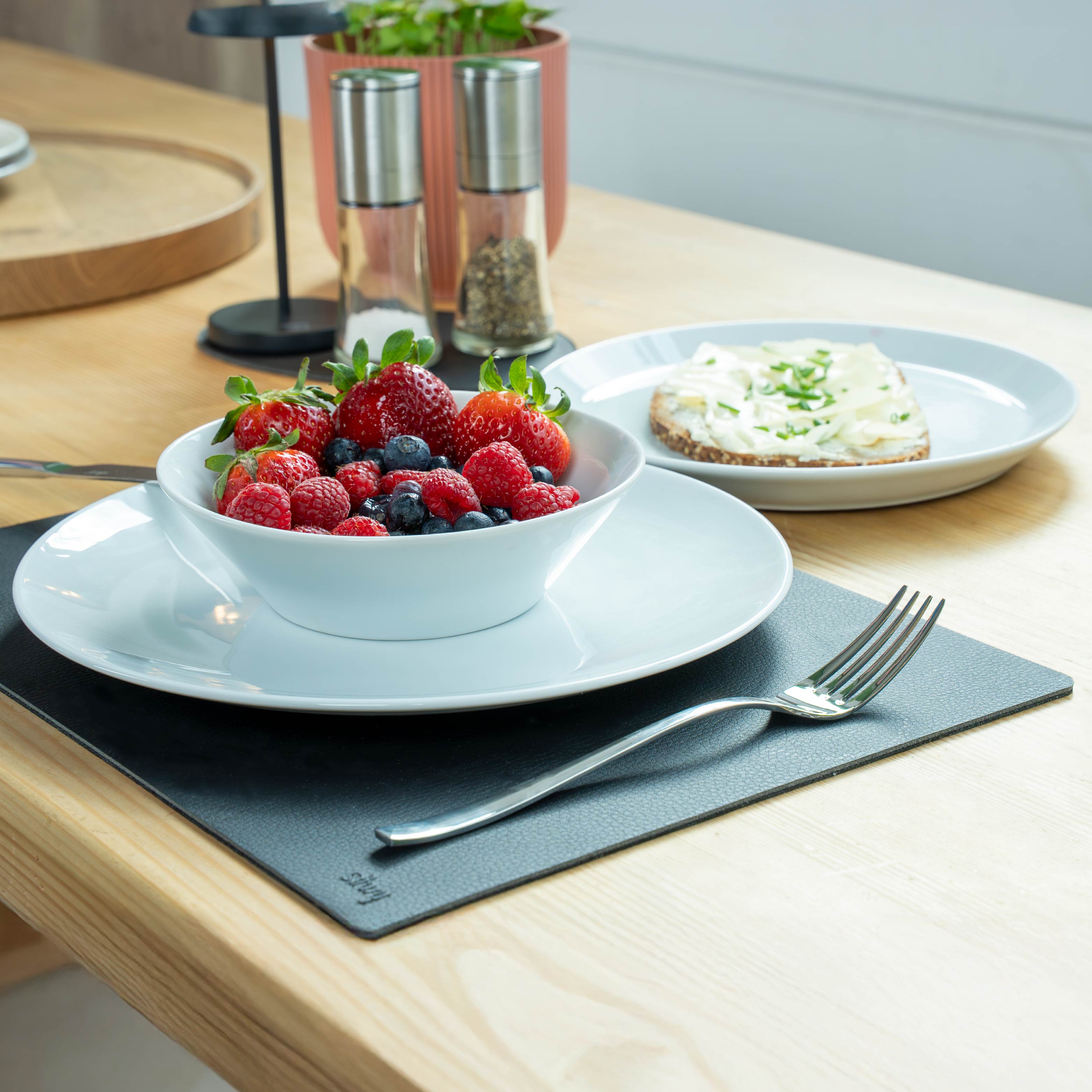 Set magnétique en porcelaine blanc table de cuisine