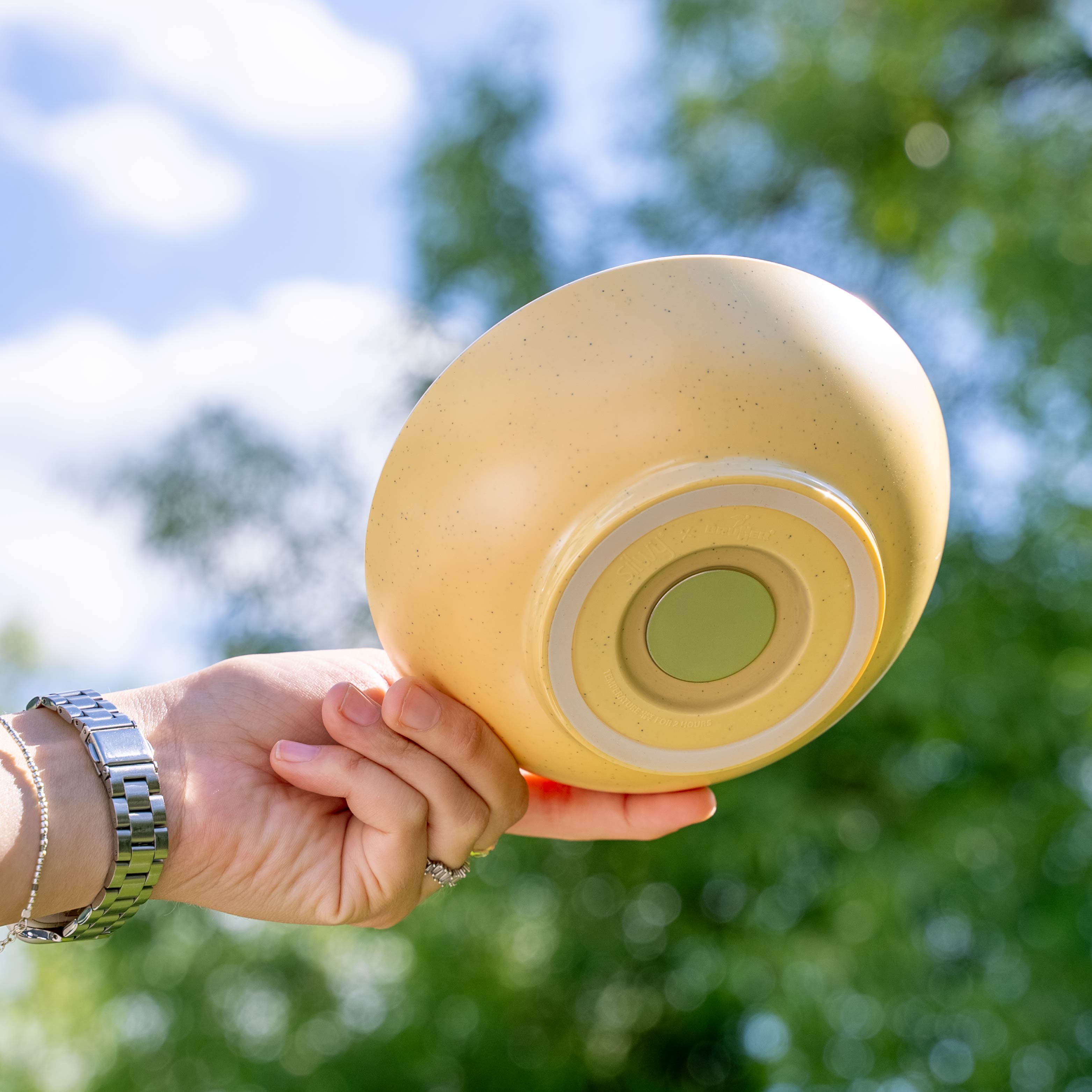 Ciotola magnetica in plastica yellow dal basso