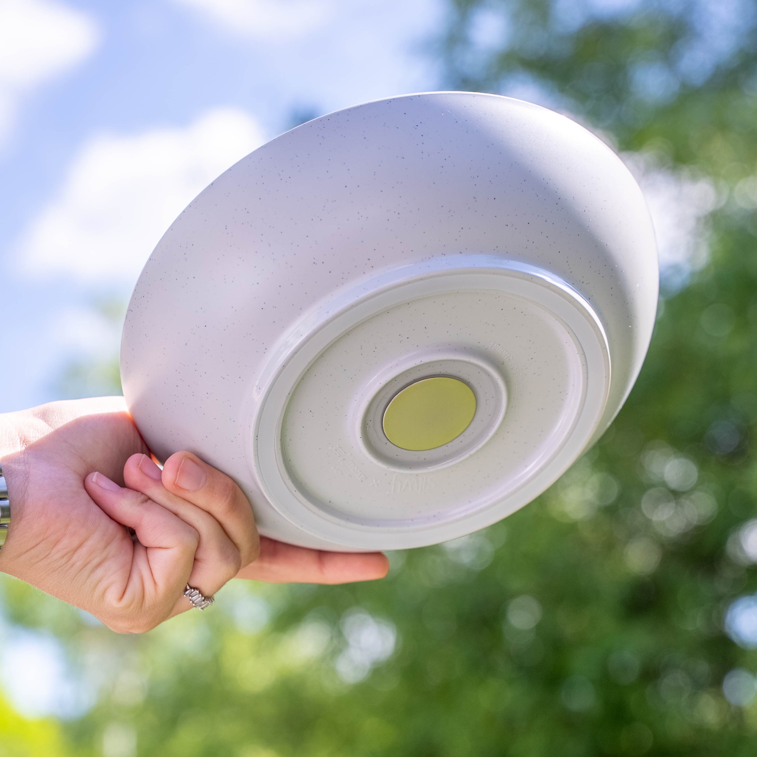Ciotola magnetica in plastica white dal basso