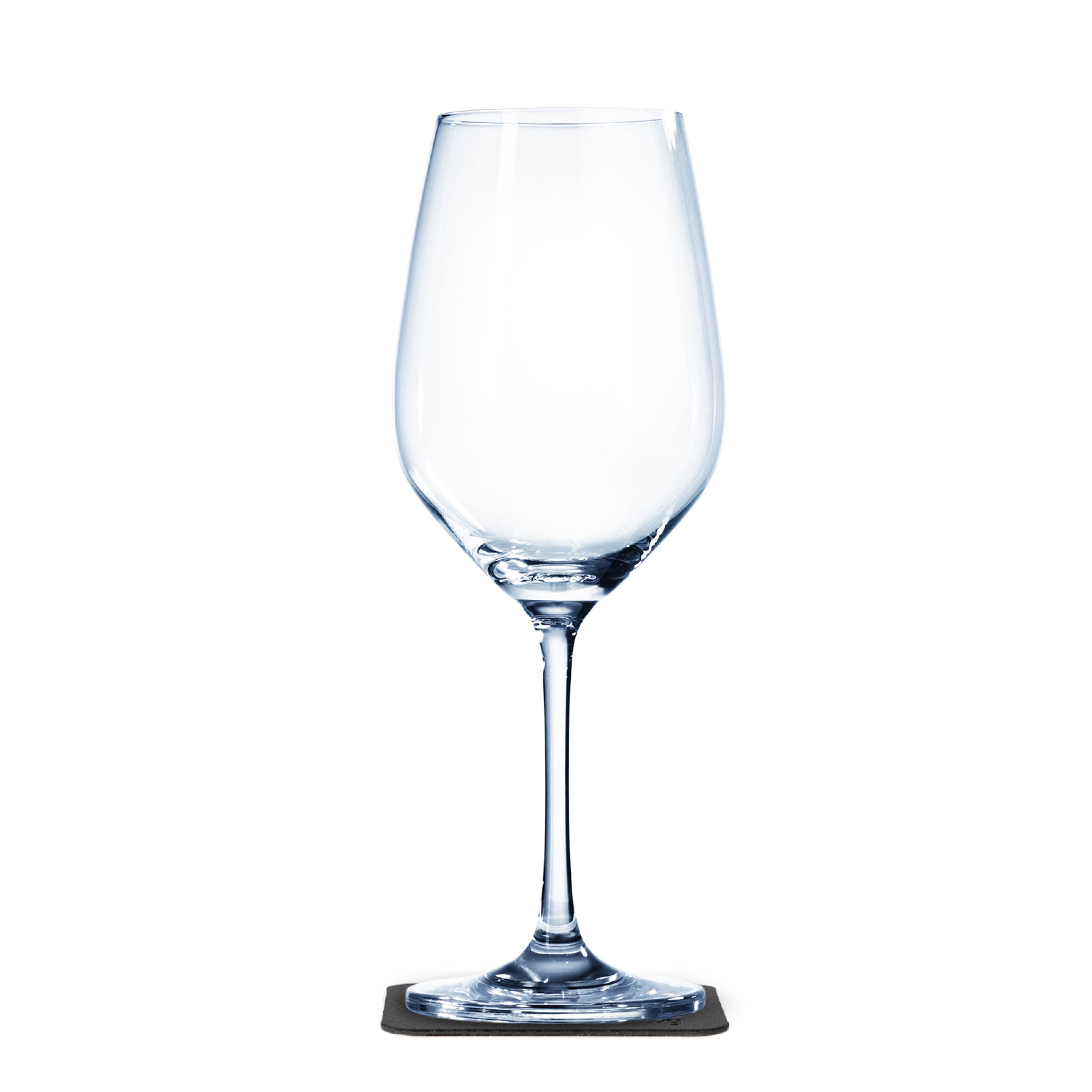 Bicchiere magnetico in cristallo per vino su cuscinetto