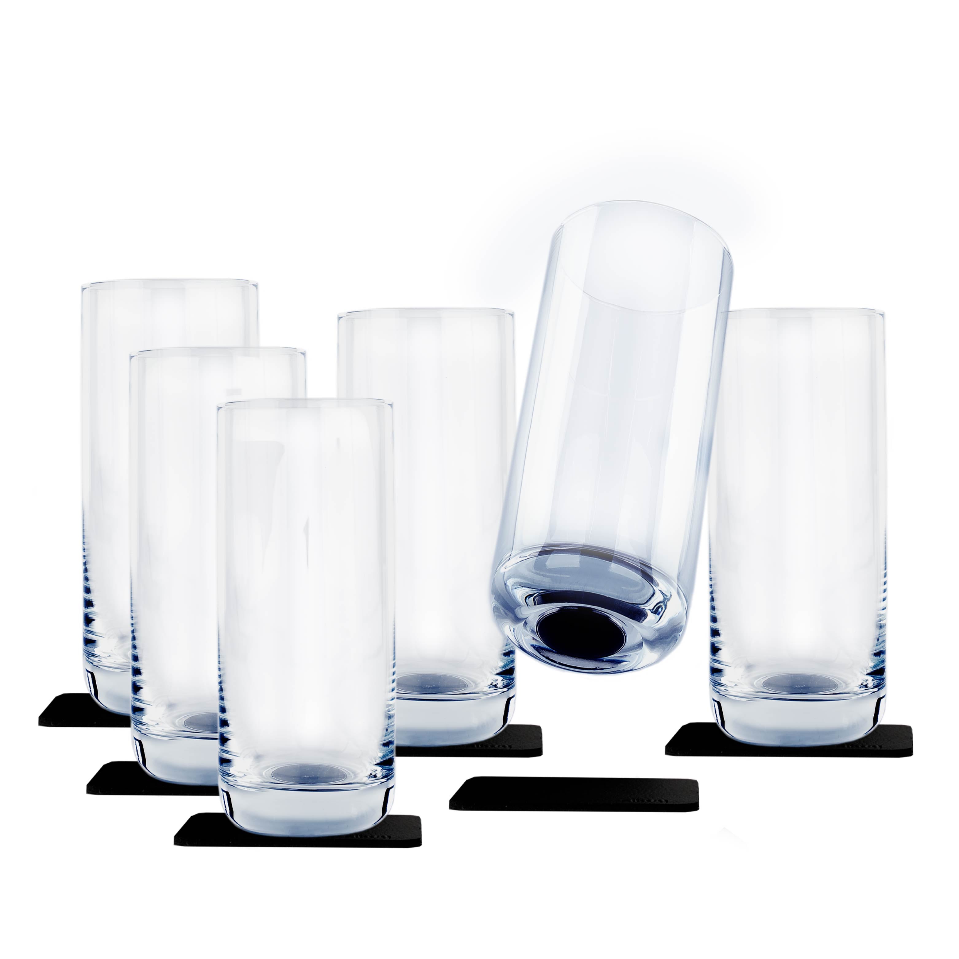 Verres en cristal magnétique LONGDRINK SLIM