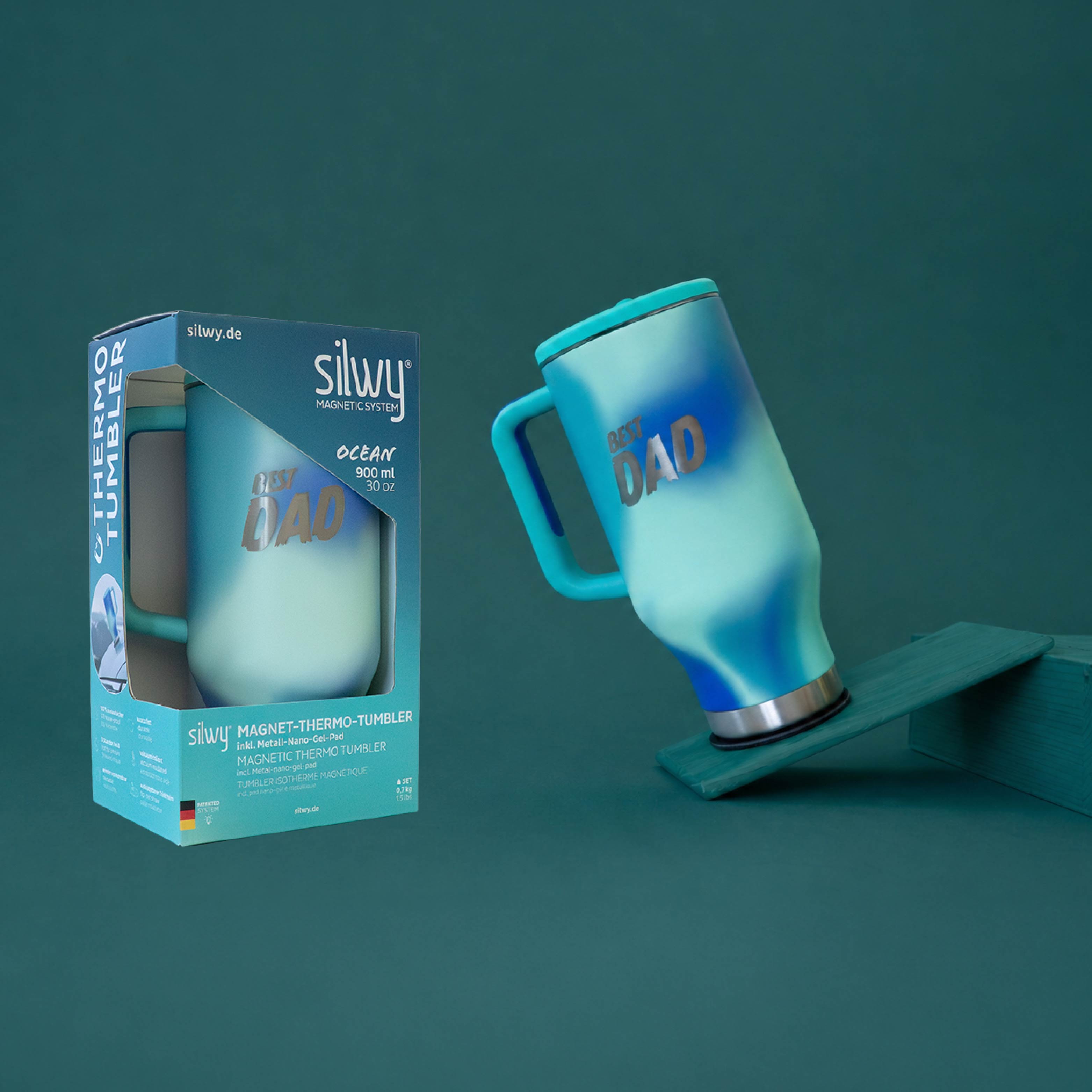 Gobelet Thermo-Magnétique OCEAN « MEILLEUR PAPA »