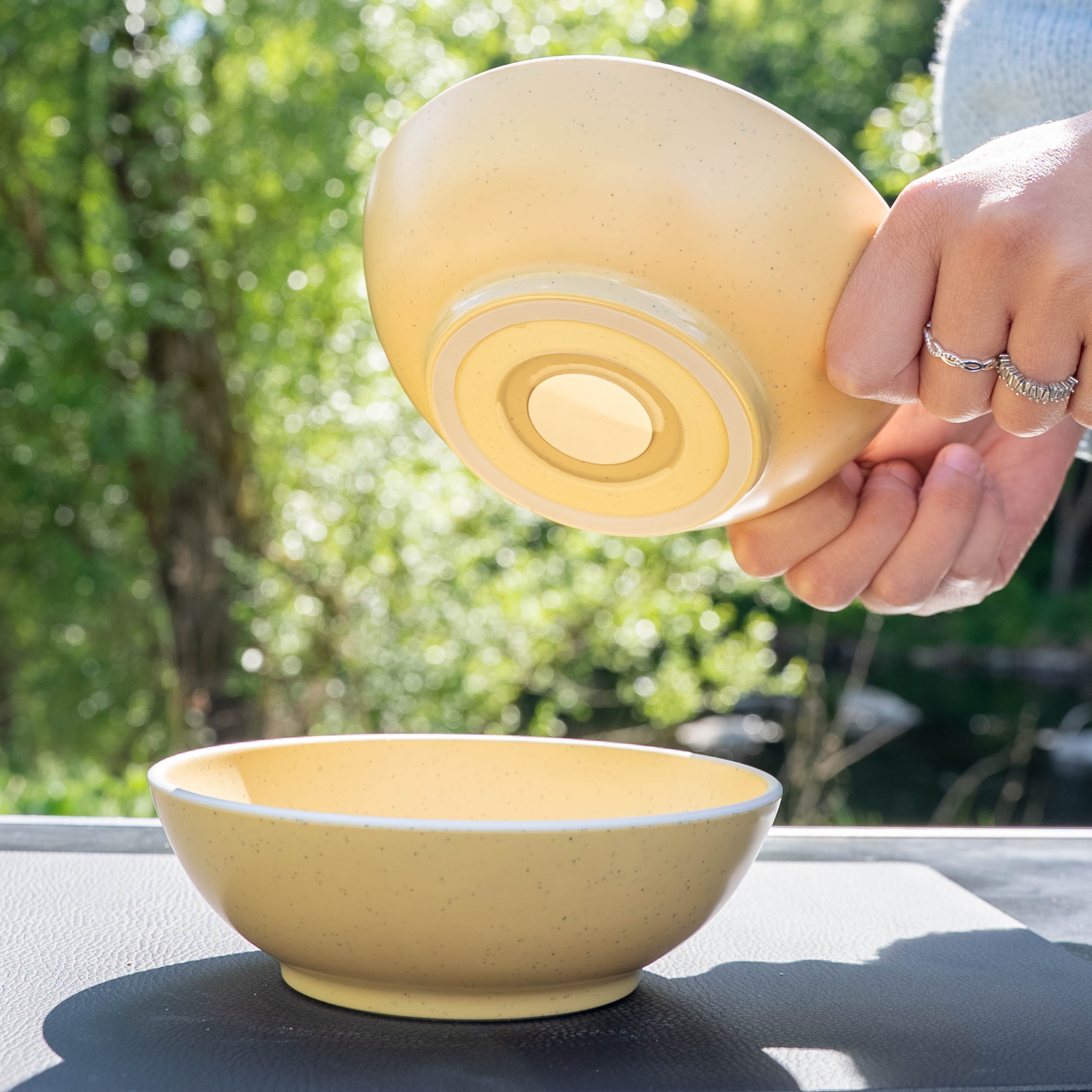 Magnet-Kunststoffbowls DOLOMIT YELLOW ⌀ 16 cm