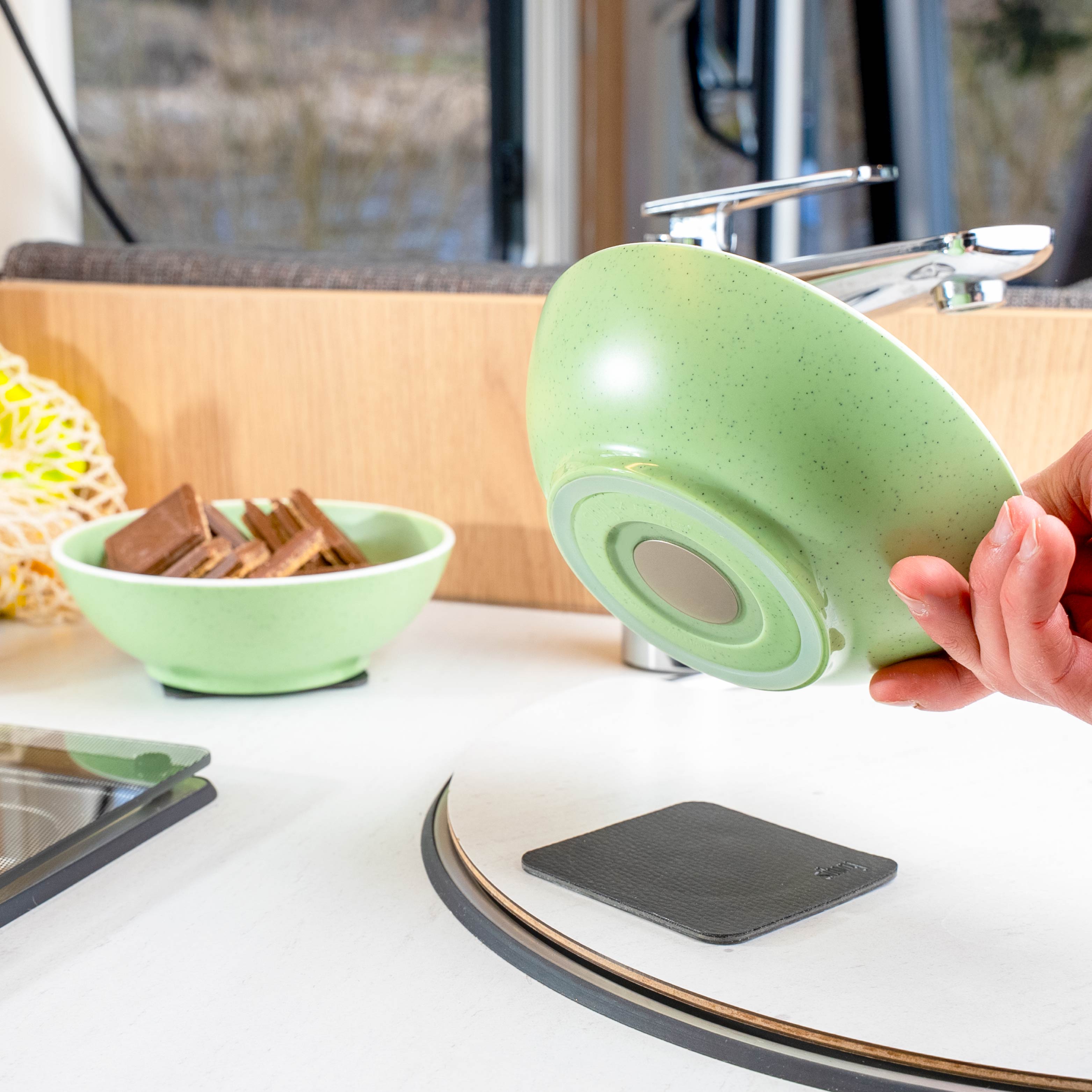Magnet-Kunststoffbowls DOLOMIT GREEN ⌀ 16 cm