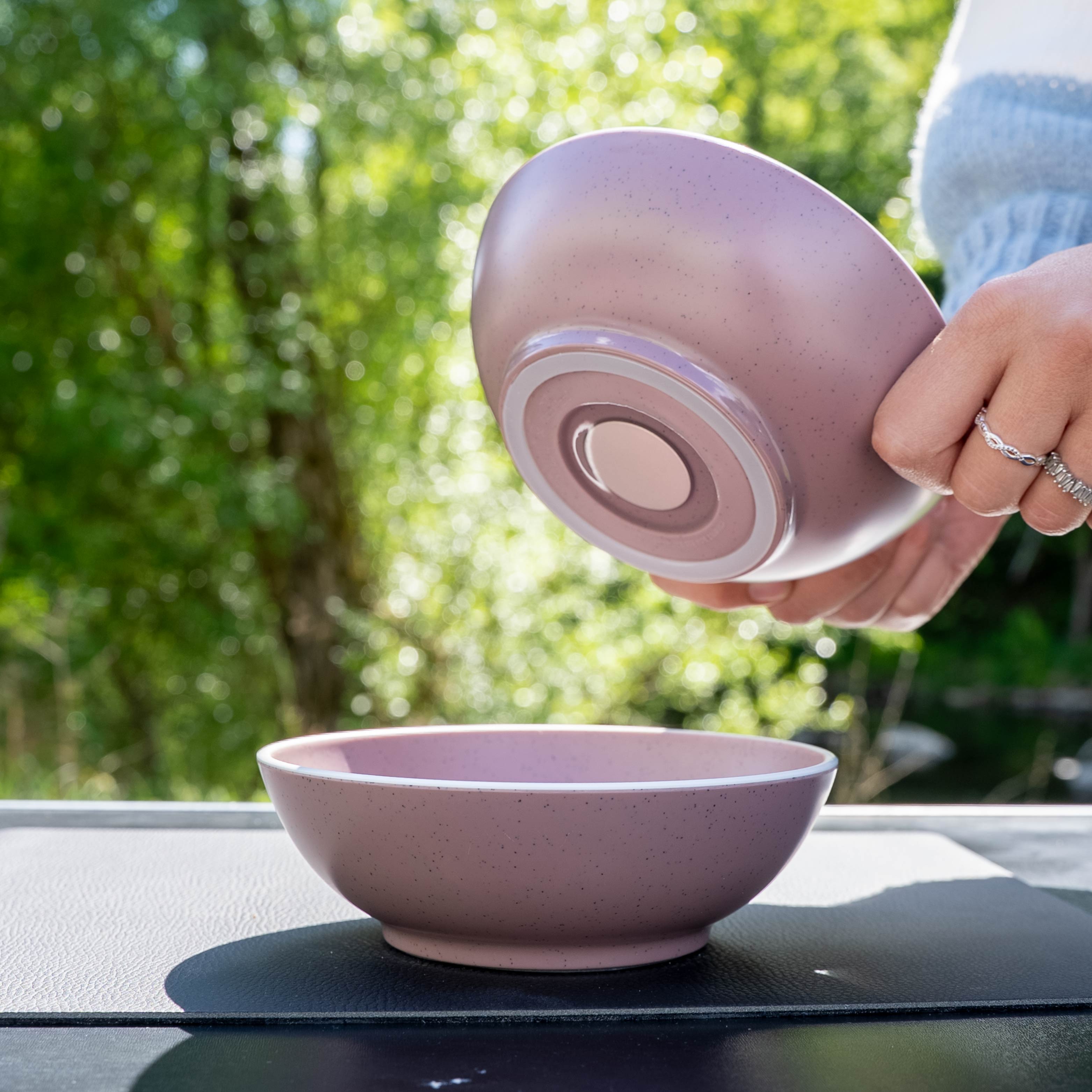 Magnet-Kunststoffbowls DOLOMIT ROSE ⌀ 16 cm