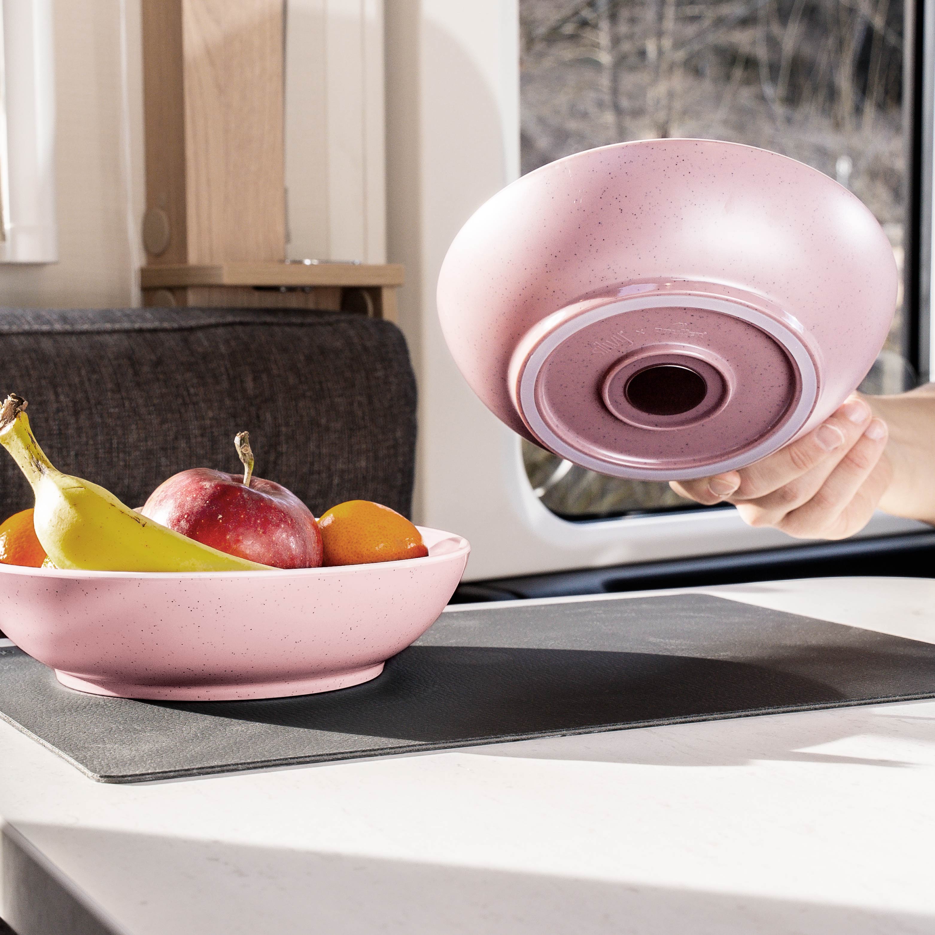 Magnet-Kunststoff-Geschirrset DOLOMIT ROSE