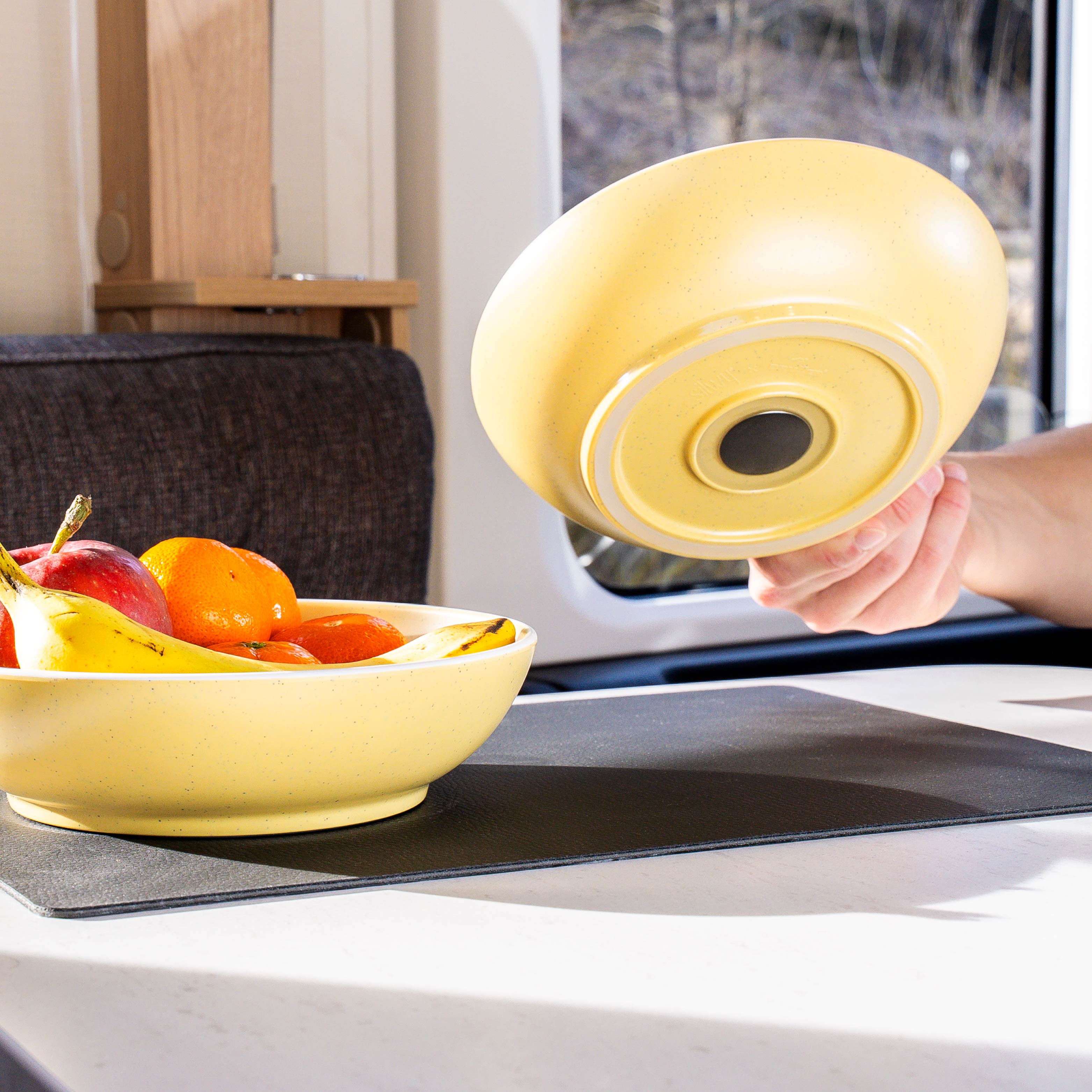 Magnet-Kunststoff-Food-Bowls DOLOMIT YELLOW ⌀ 20 cm