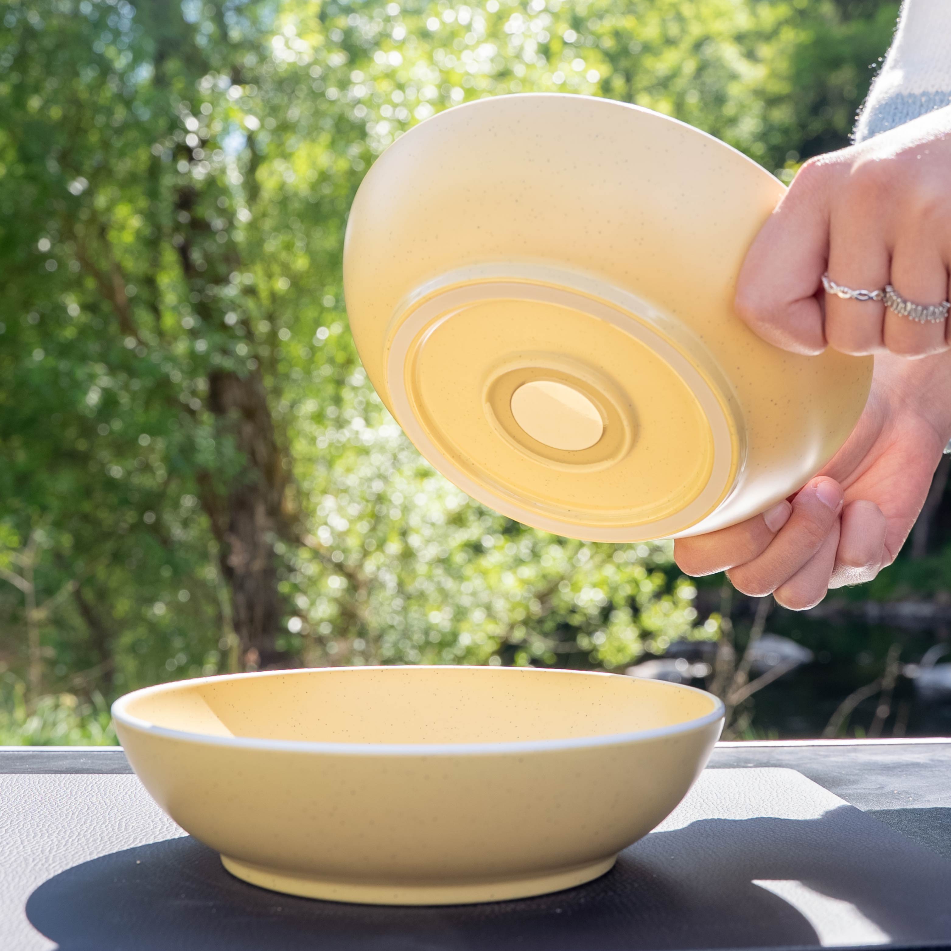 Magnet-Kunststoff-Food-Bowls DOLOMIT YELLOW ⌀ 20 cm
