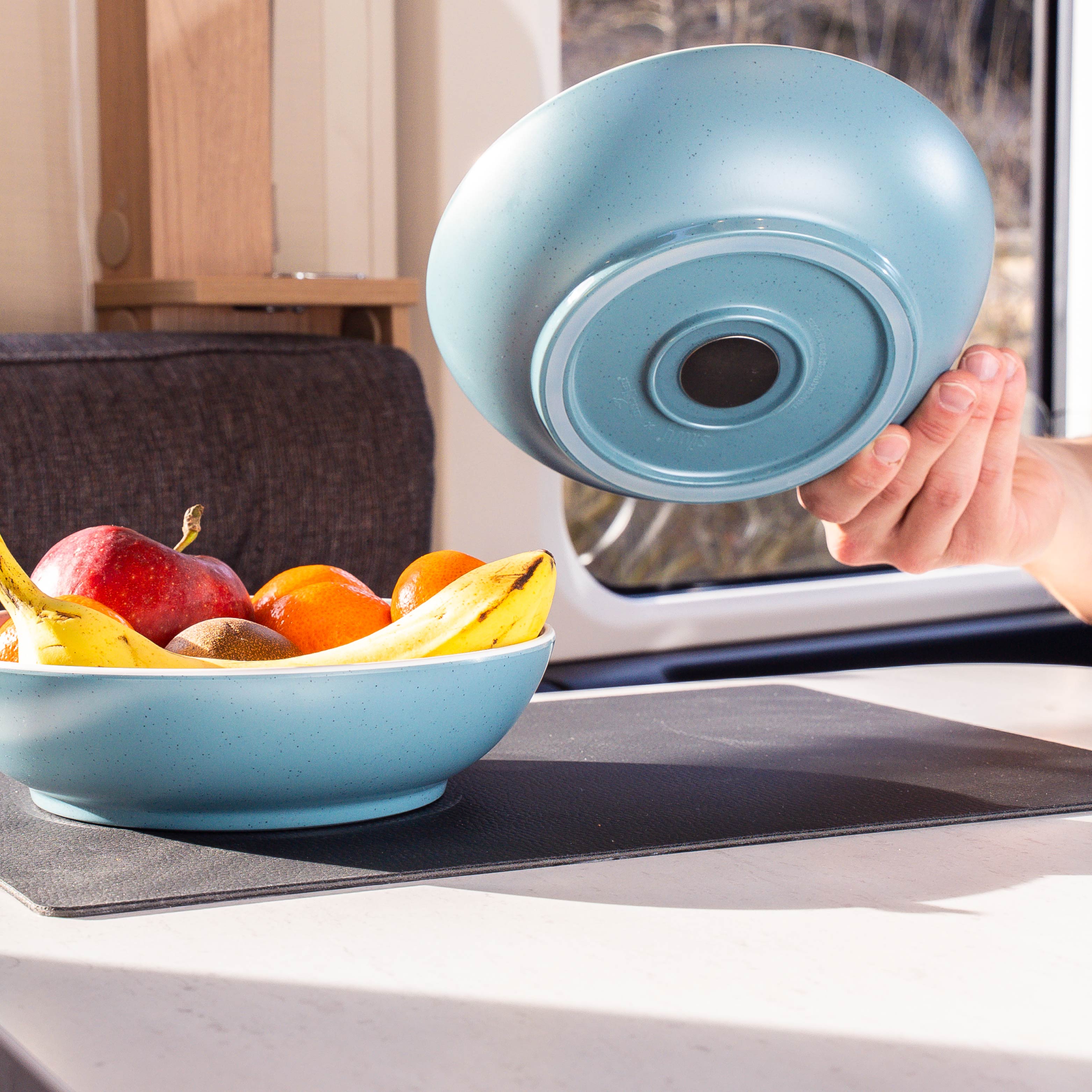 Magnet-Kunststoff-Food-Bowls DOLOMIT BLUE ⌀ 20 cm