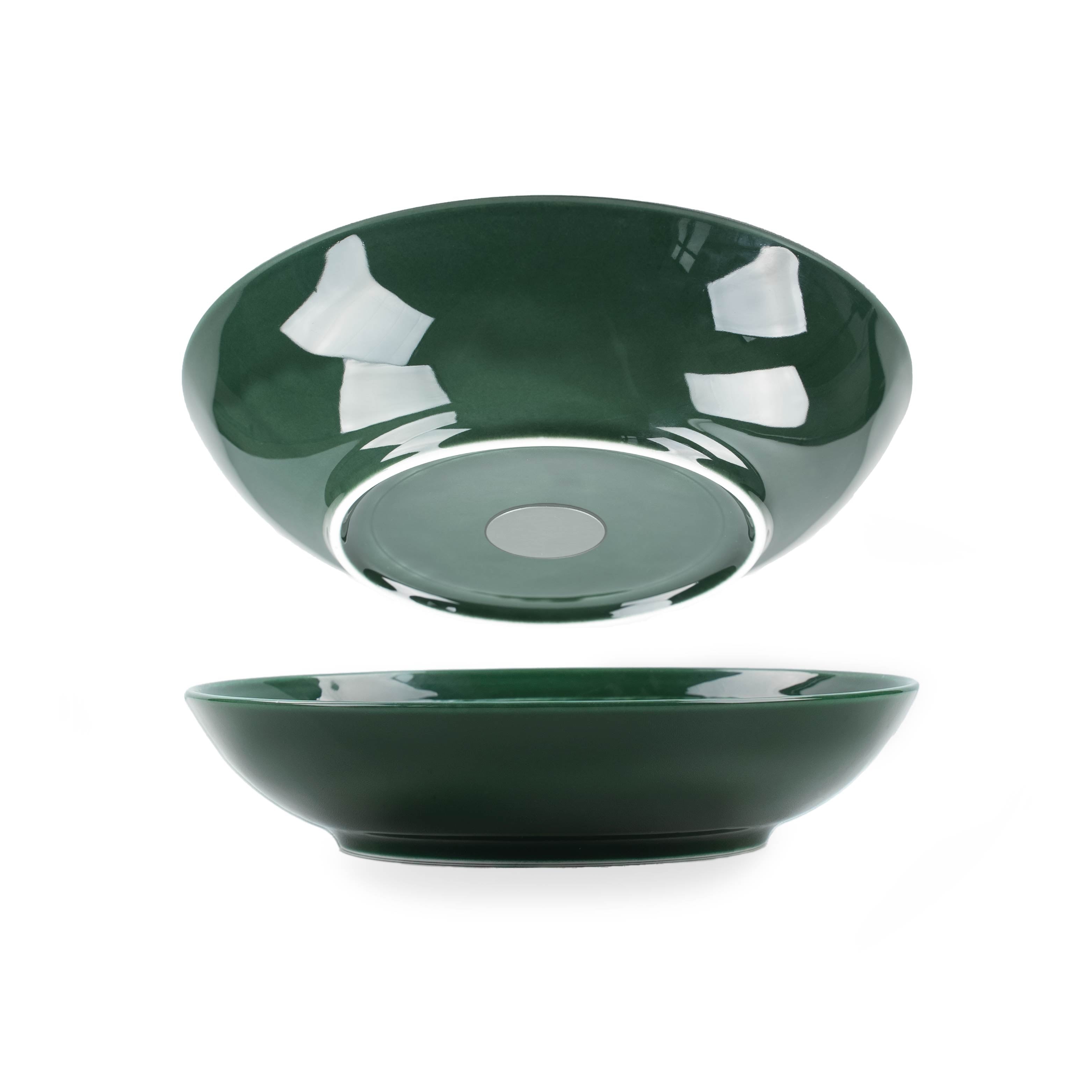 Magnetic Porcelain Food Bowls FOREST GREEN