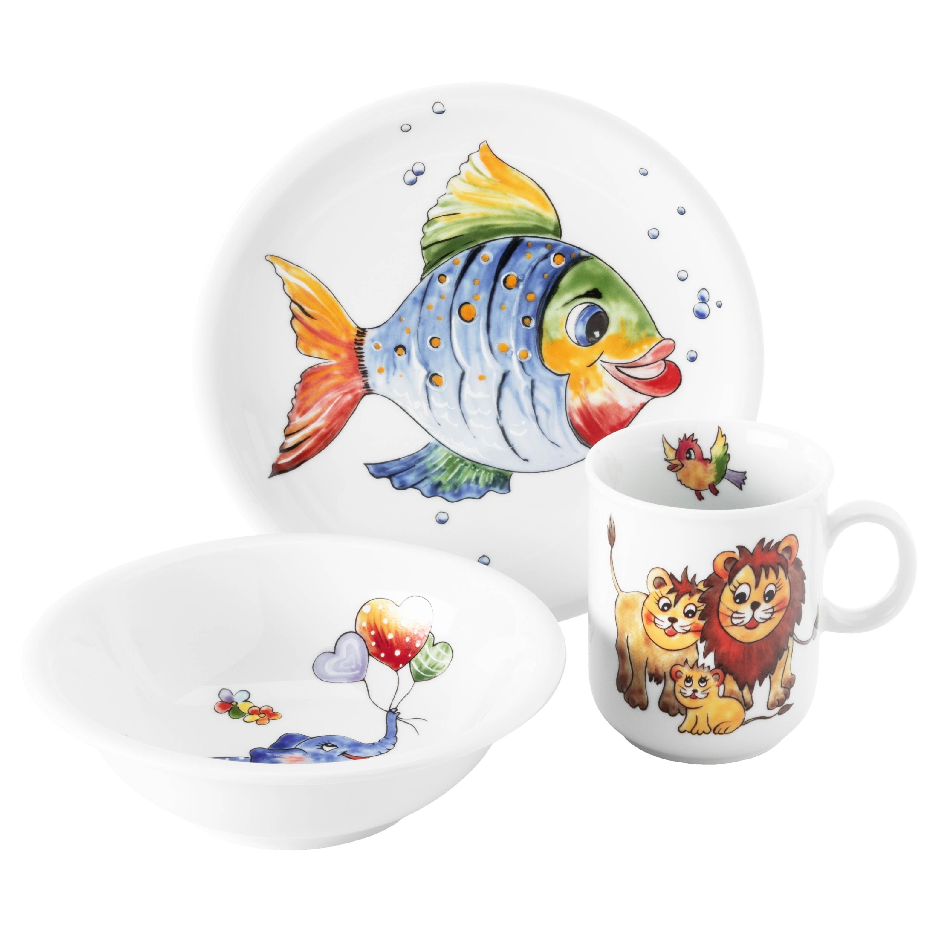 magnetic porcelain tableware set KIDS WILDLIFE