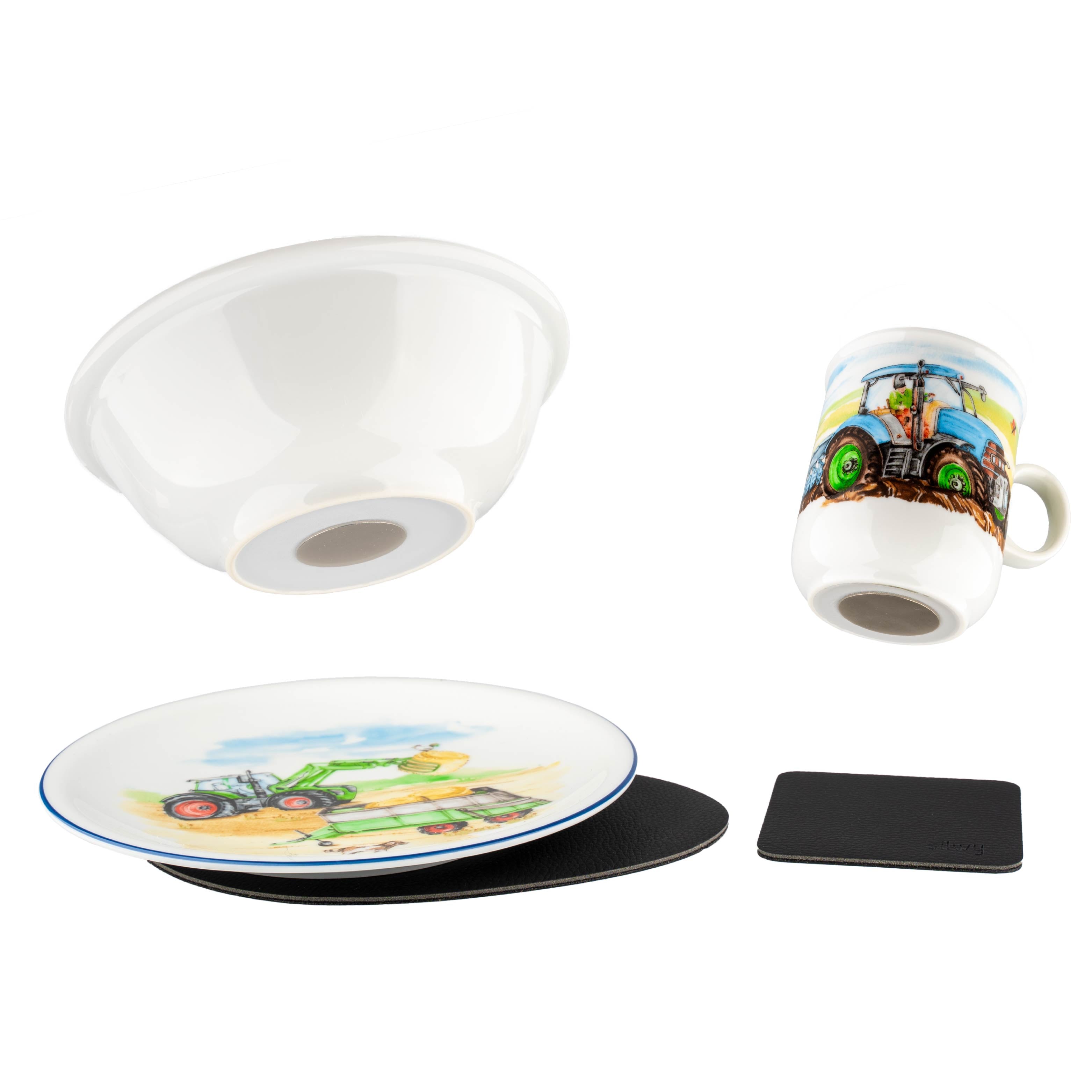 Magnetic Porcelain Tableware Set KIDS FARMER