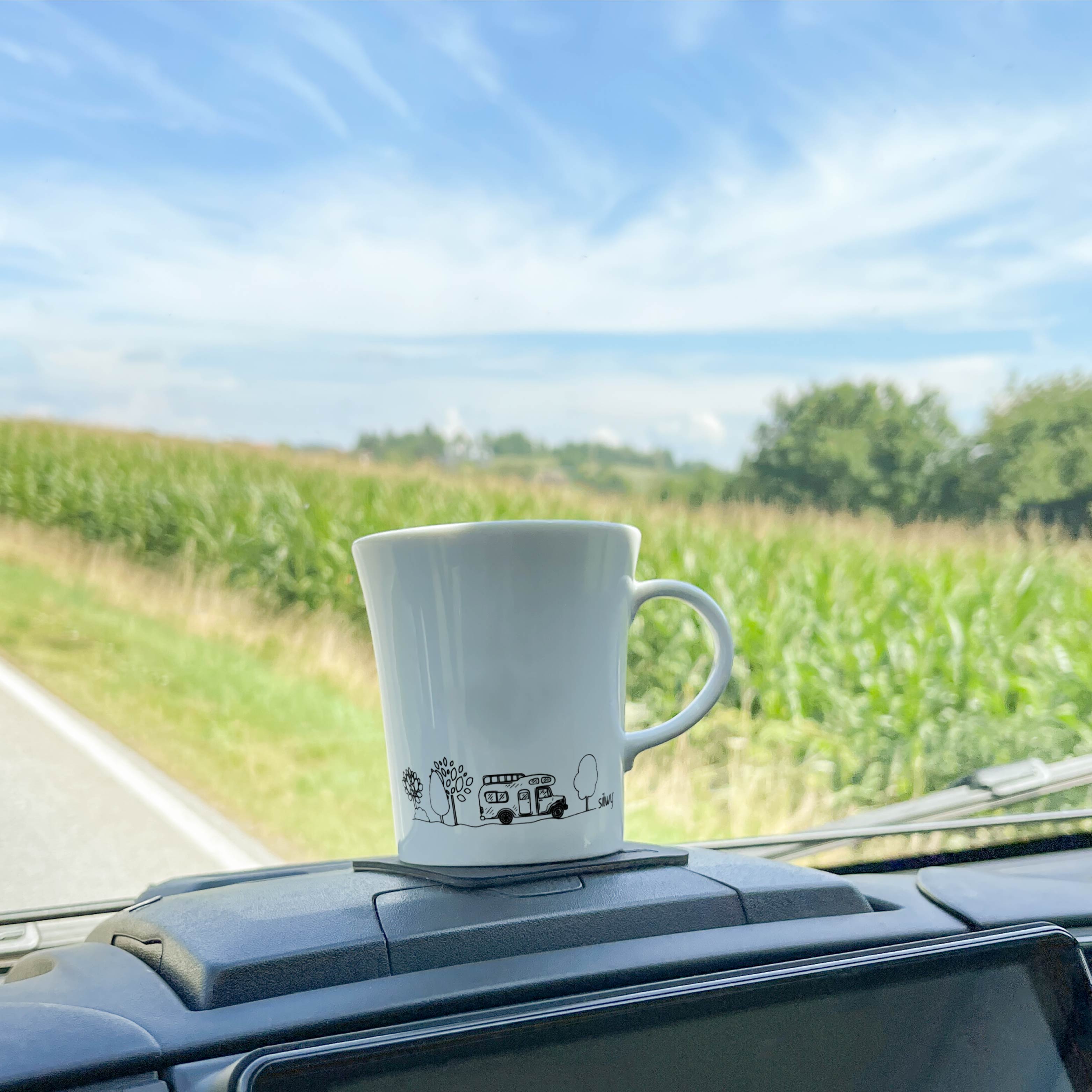 Magnetic porcelain cups CAMPING