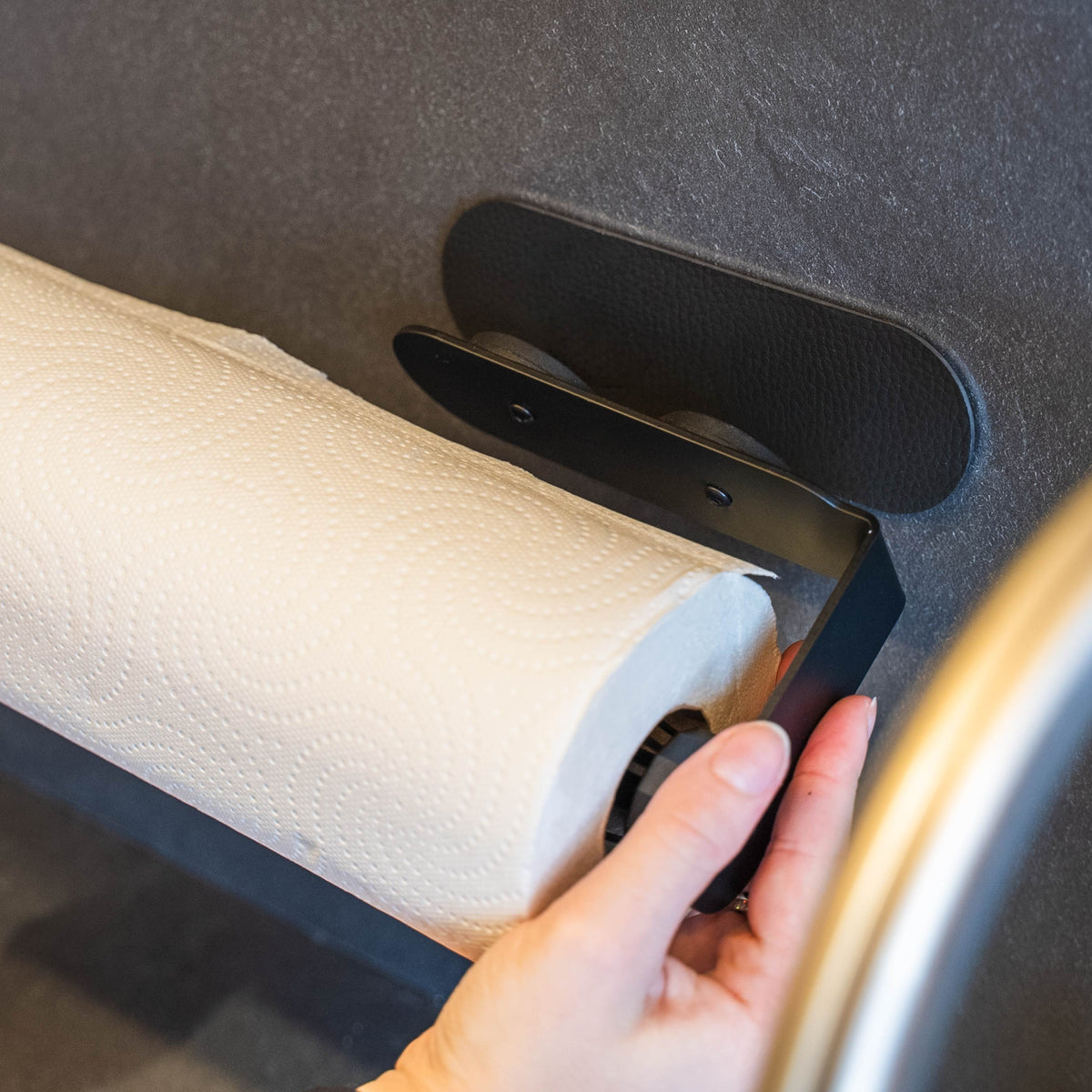 Magnet-Küchenrollenhalter inkl. Metall-Leiste