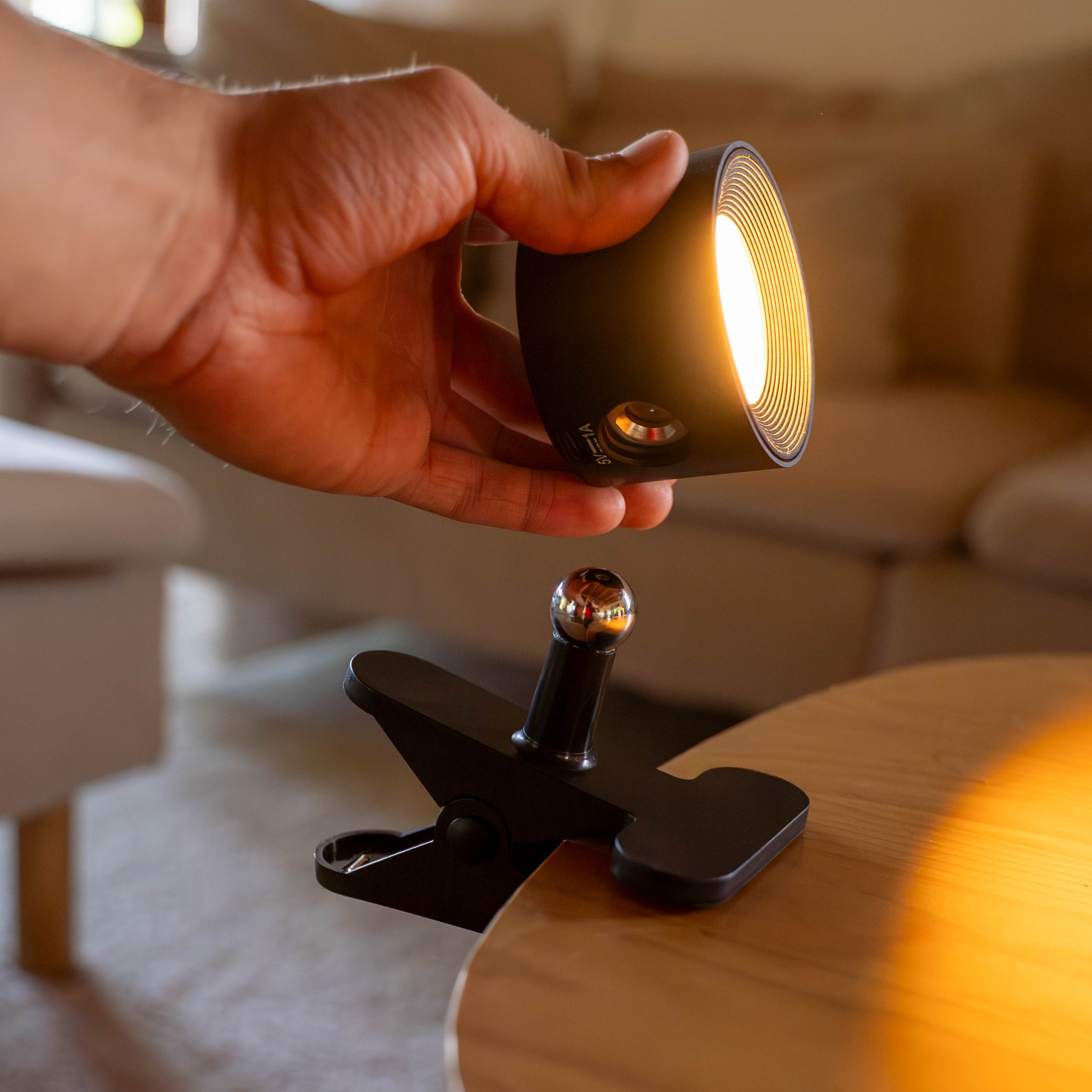Pince à rotule pour lampe magnétique SPOTY