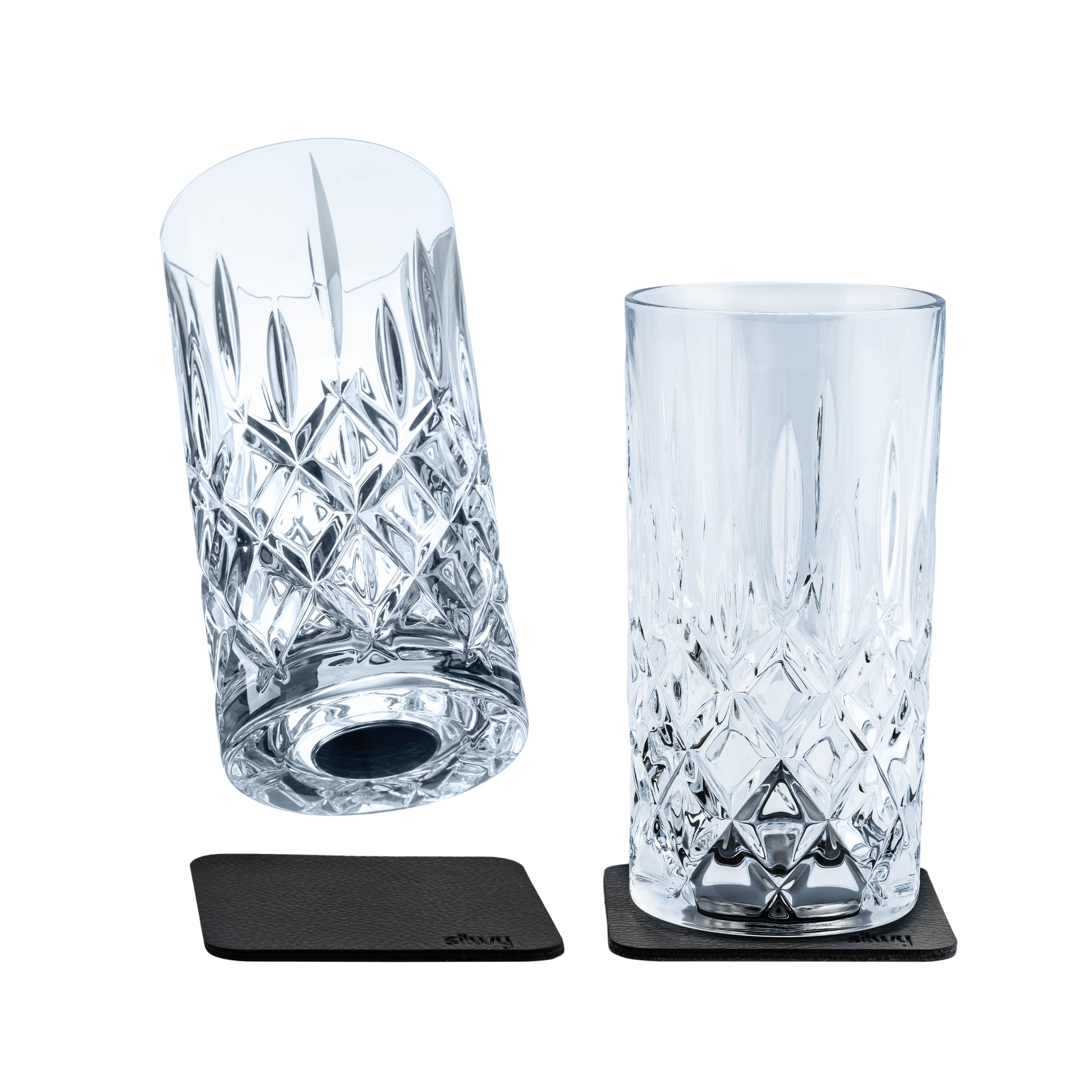 Verres en cristal magnétique LONGDRINK