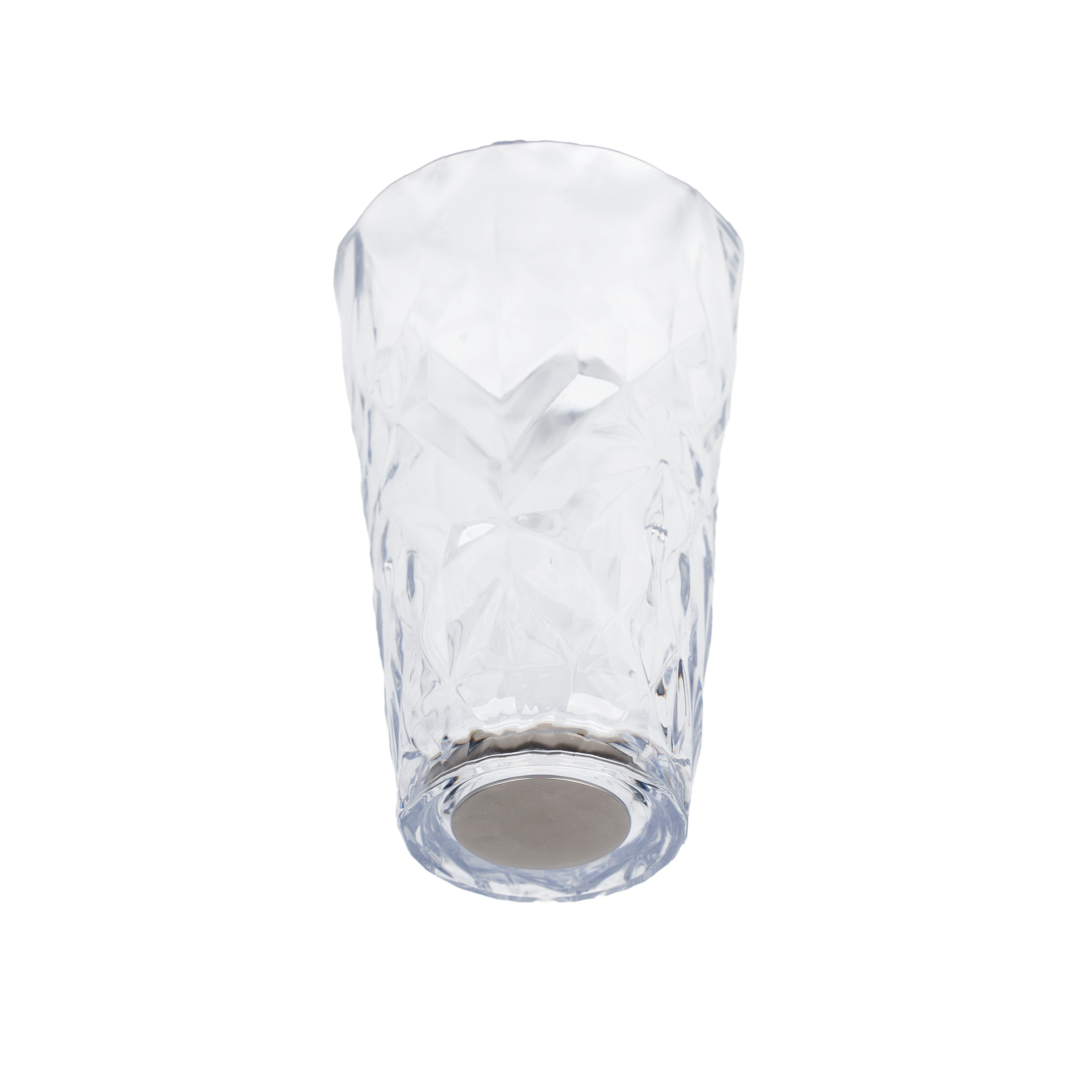 Vaso de plástico con imán LONGDRINK CLEAR PRISMA sin base