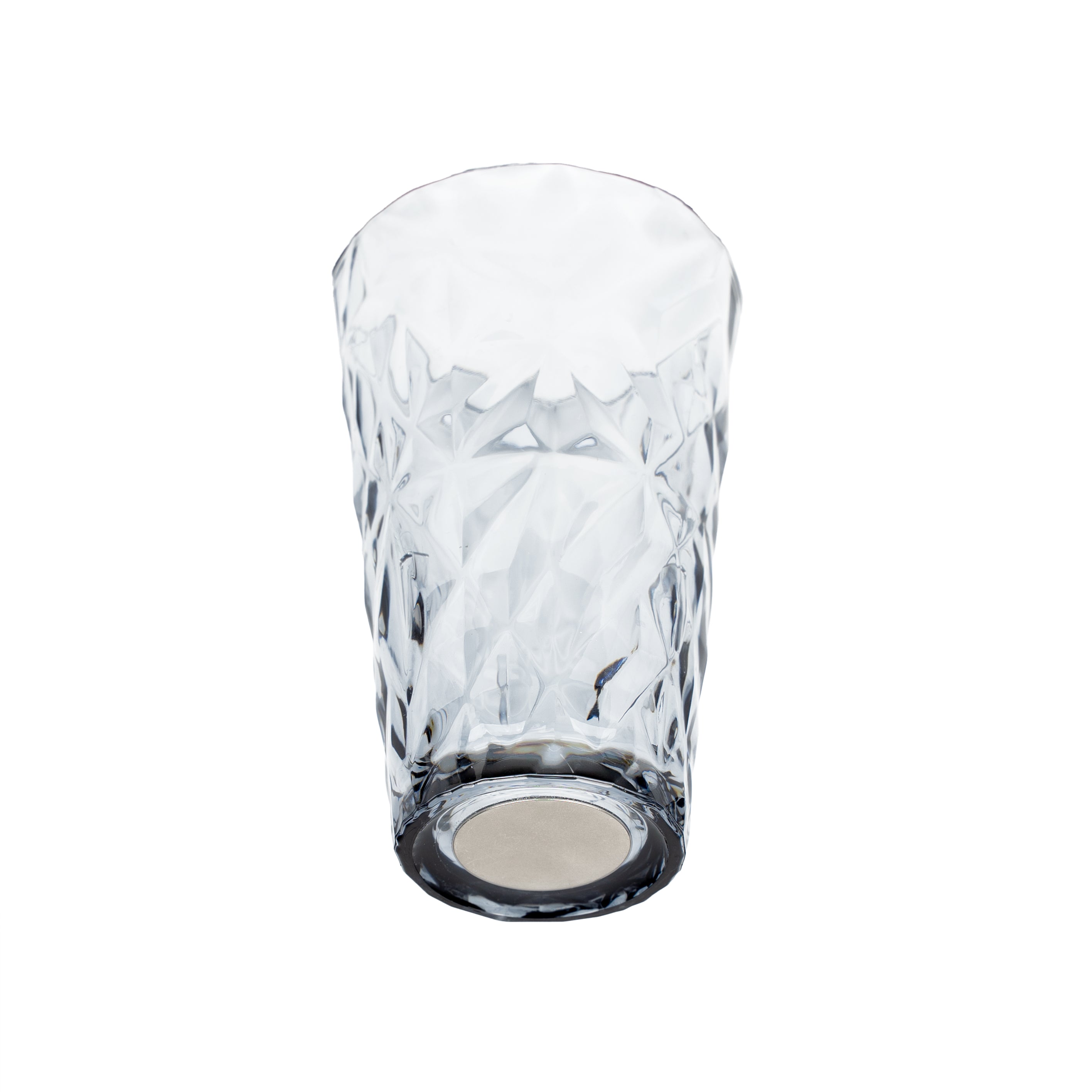Vaso de plástico con imán LONGDRINK GRIS PRISMA sin base