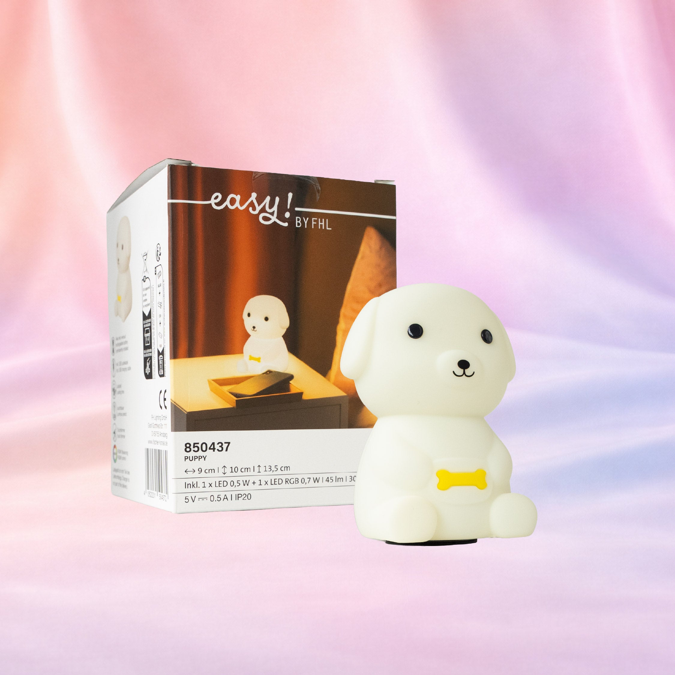 Lámpara magnética DIY PUPPY incl. pad